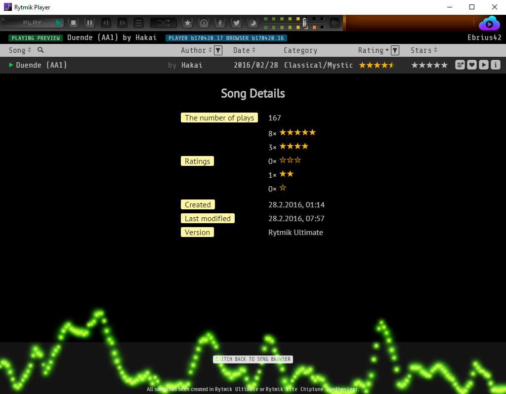Rytmik Player screenshot