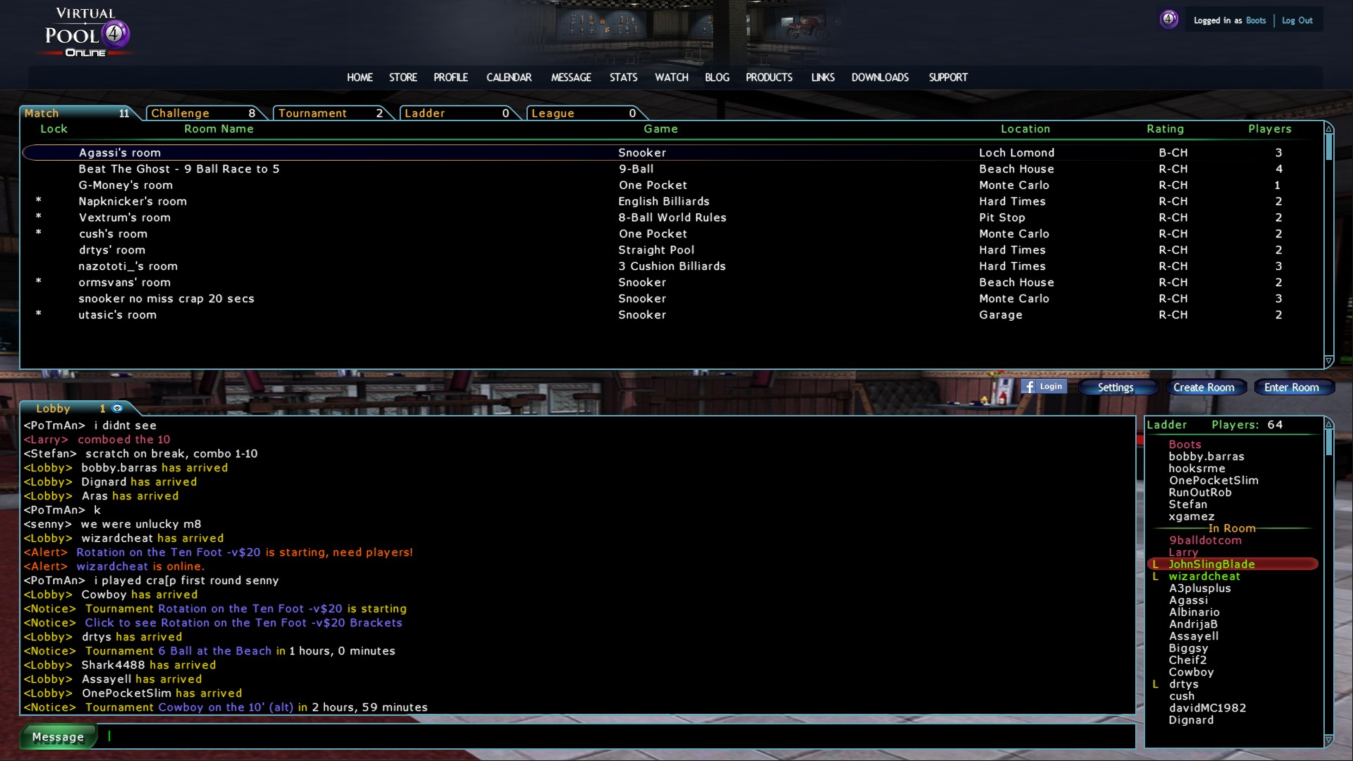 Virtual Pool 4 Multiplayer screenshot