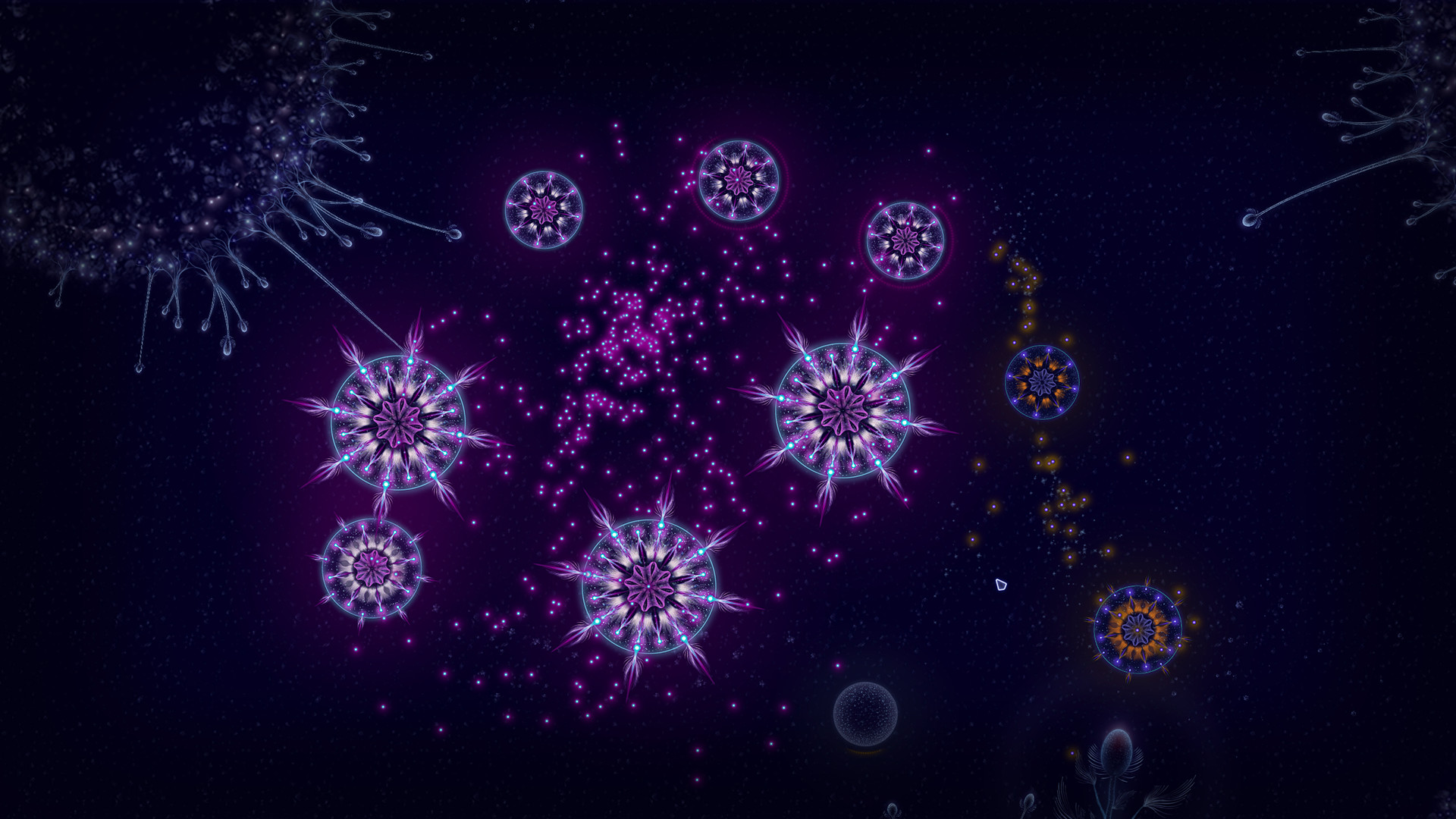 Microcosmum: survival of cells - Colors for organisms screenshot