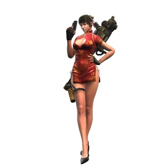 скриншот Red China Dress Costume (Female) 0