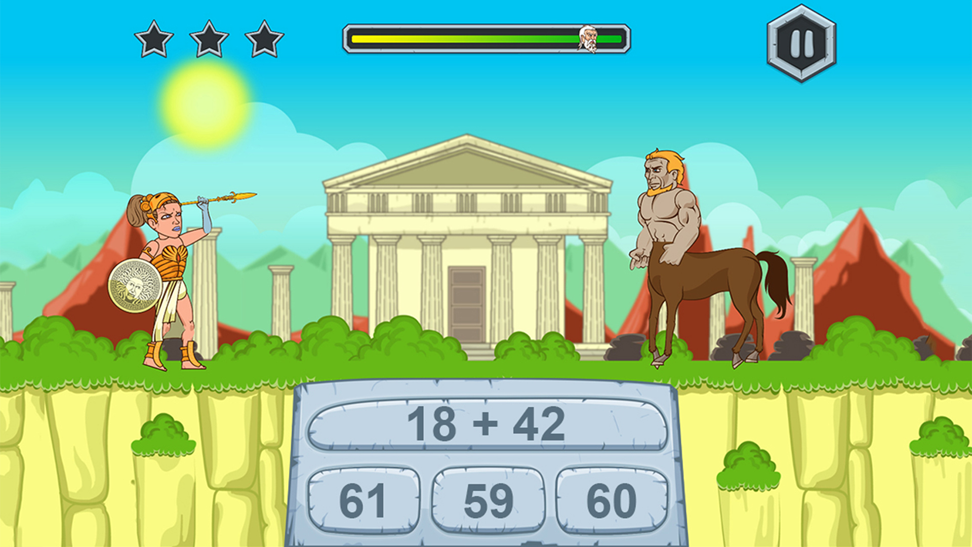 Zeus vs Monsters - Math Game for kids screenshot
