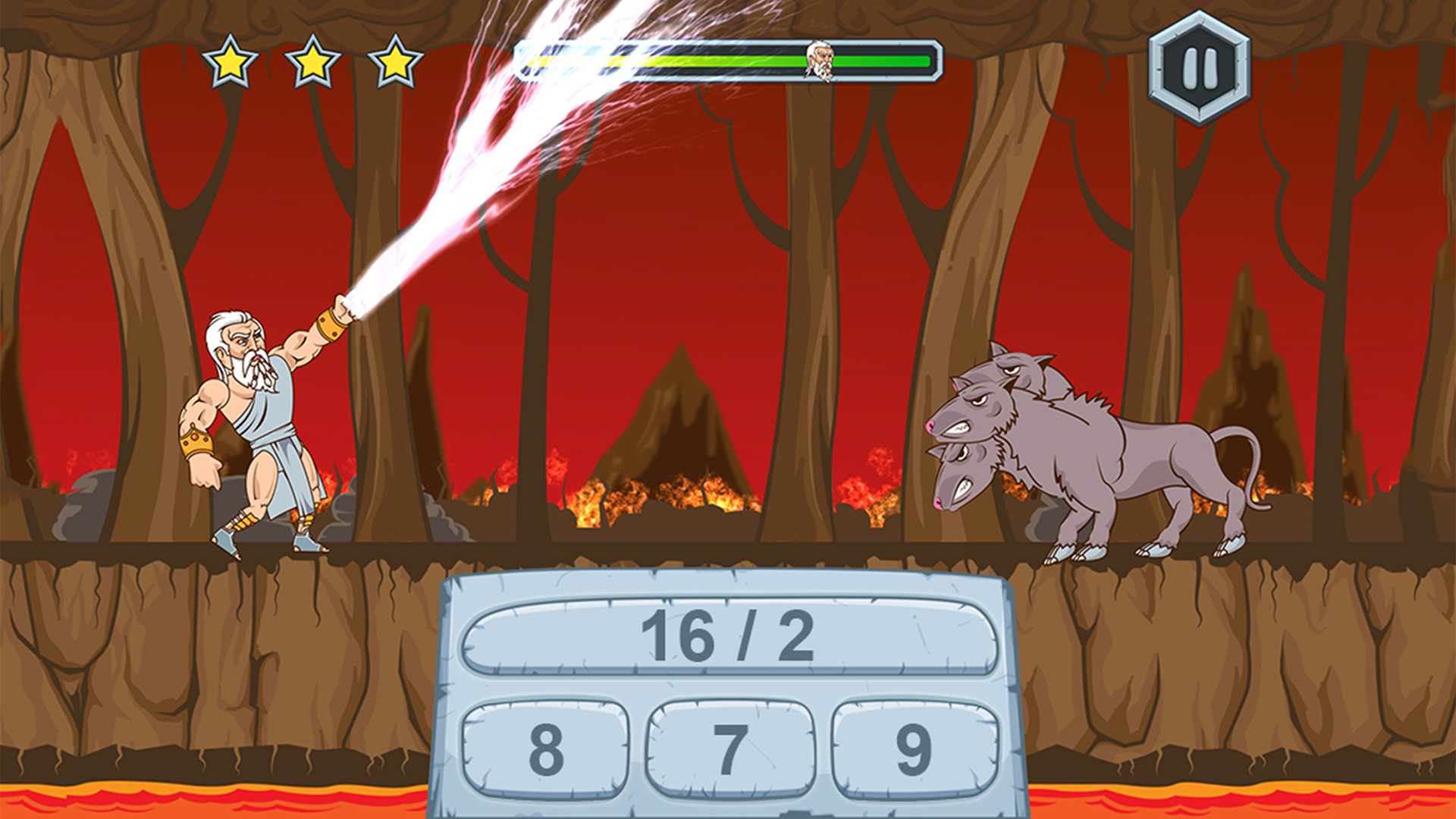 Zeus vs Monsters - Math Game for kids screenshot