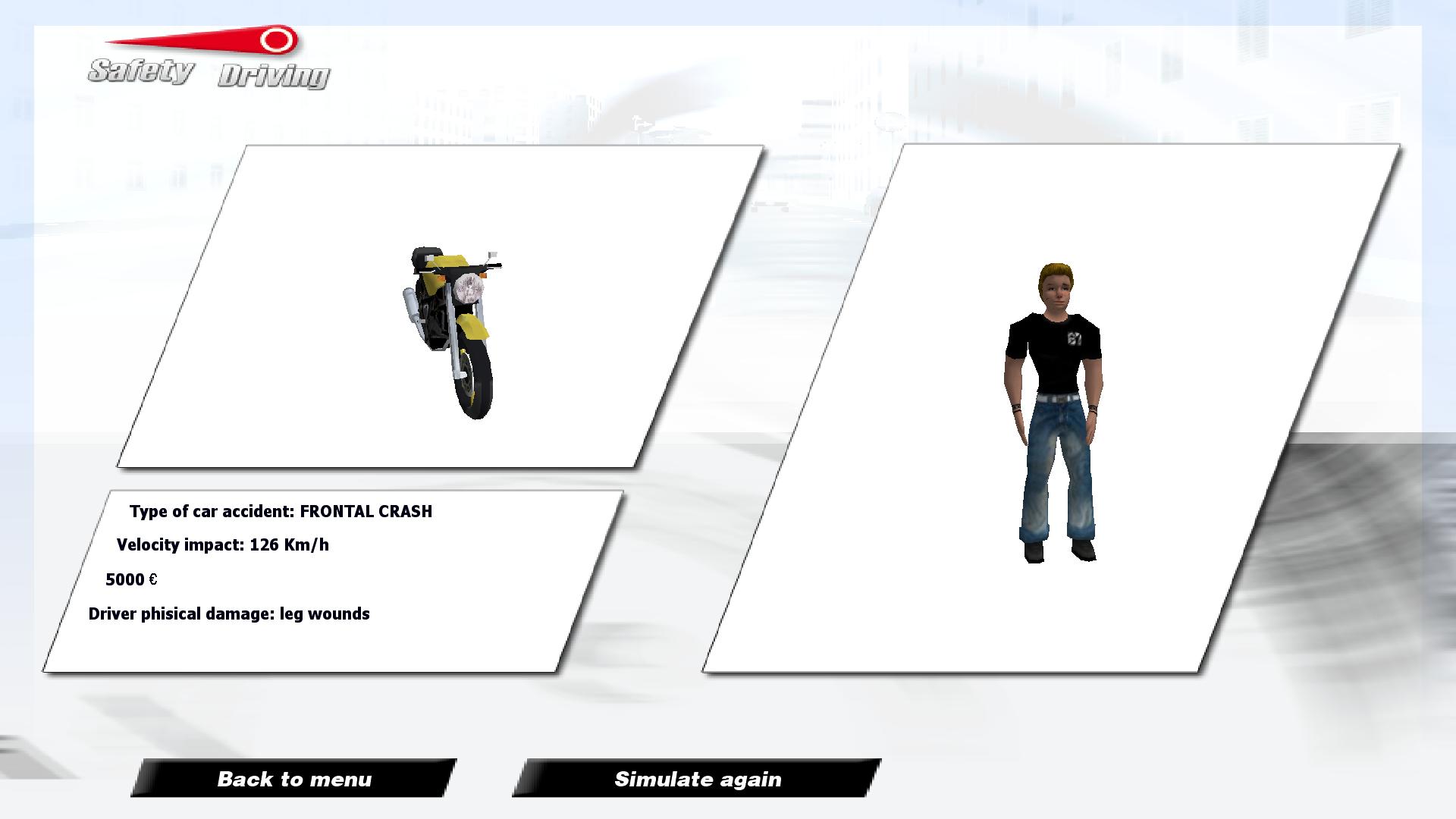 Safety Driving Simulator: Motorbike screenshot