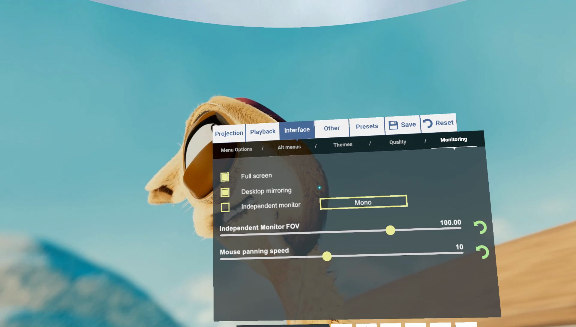 Whirligig VR Media Player screenshot