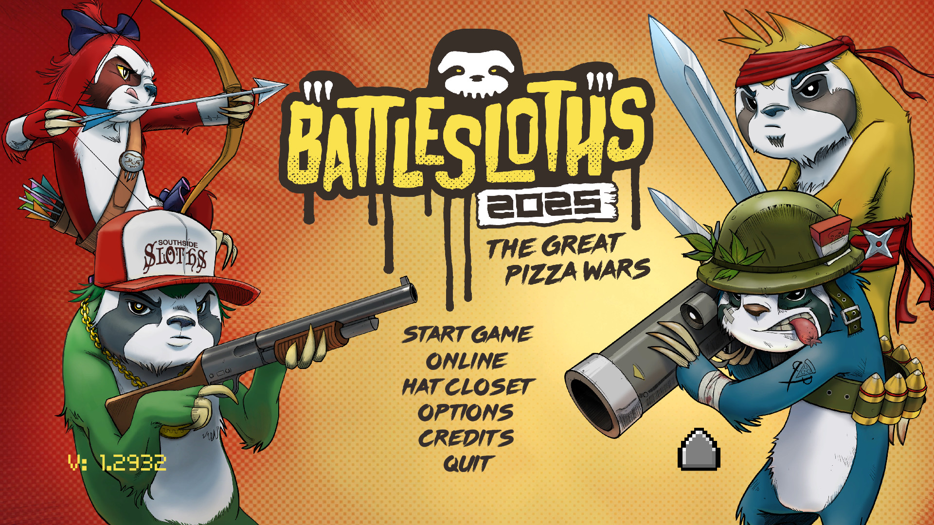 Battlesloths 2025: The Great Pizza Wars screenshot