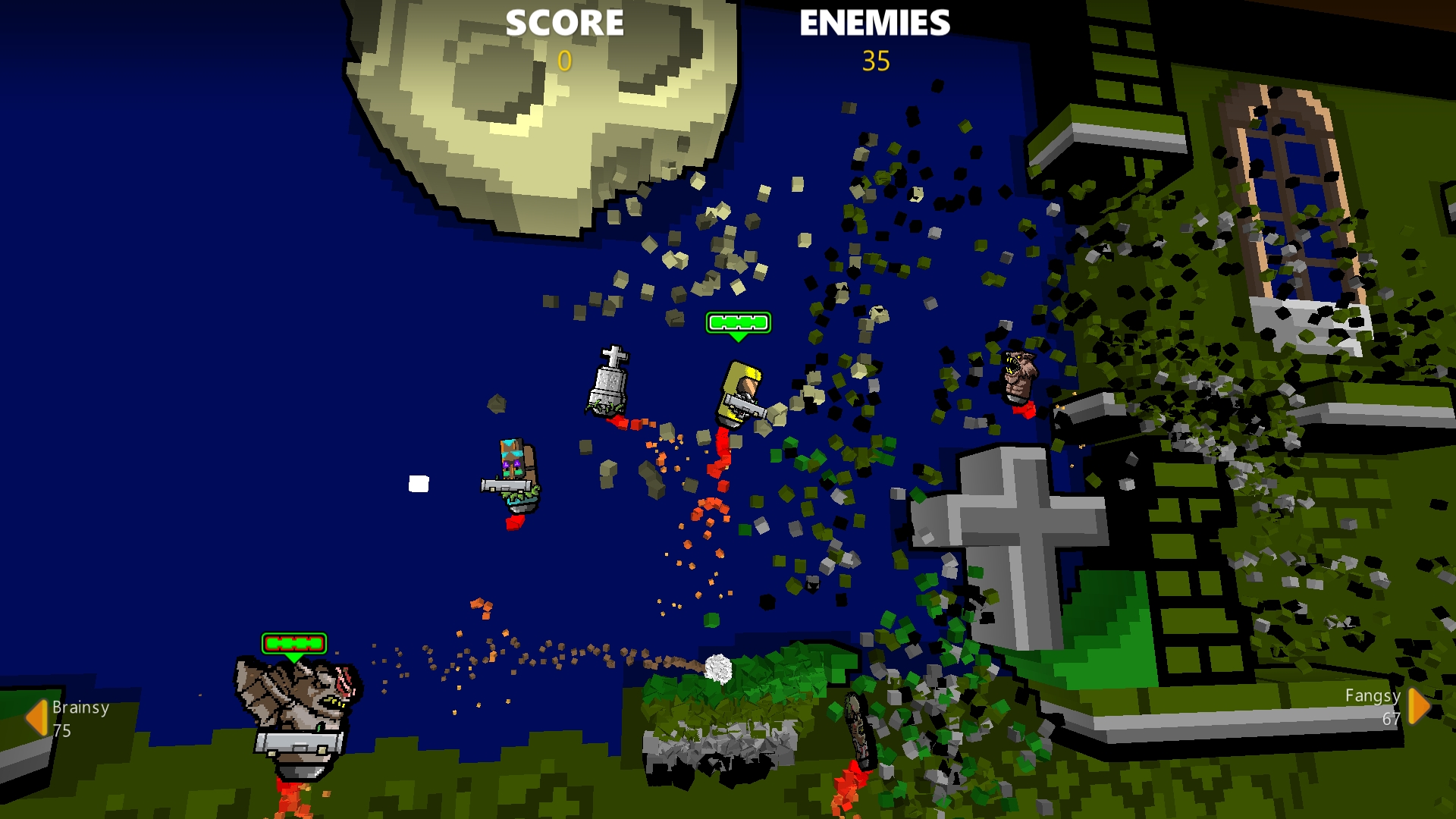 The gameplay of Rocket Riot is addictive
