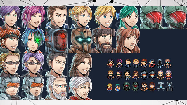 RPG Maker VX Ace - Futuristic Characters Pack screenshot