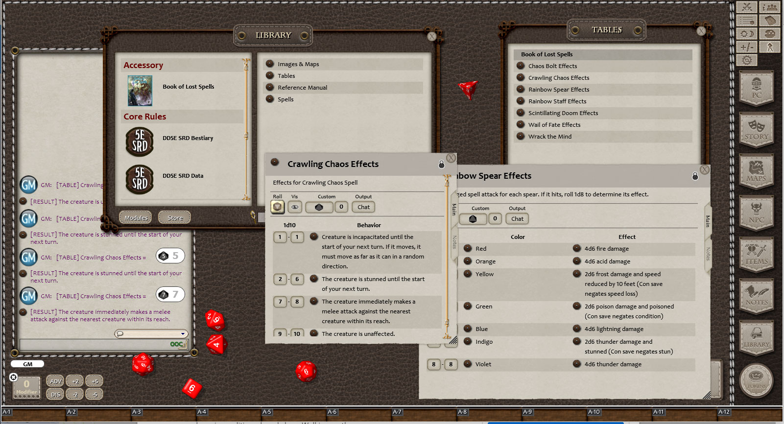 Fantasy Grounds - 5E: Book of Lost Spells (Fifth Edition) screenshot