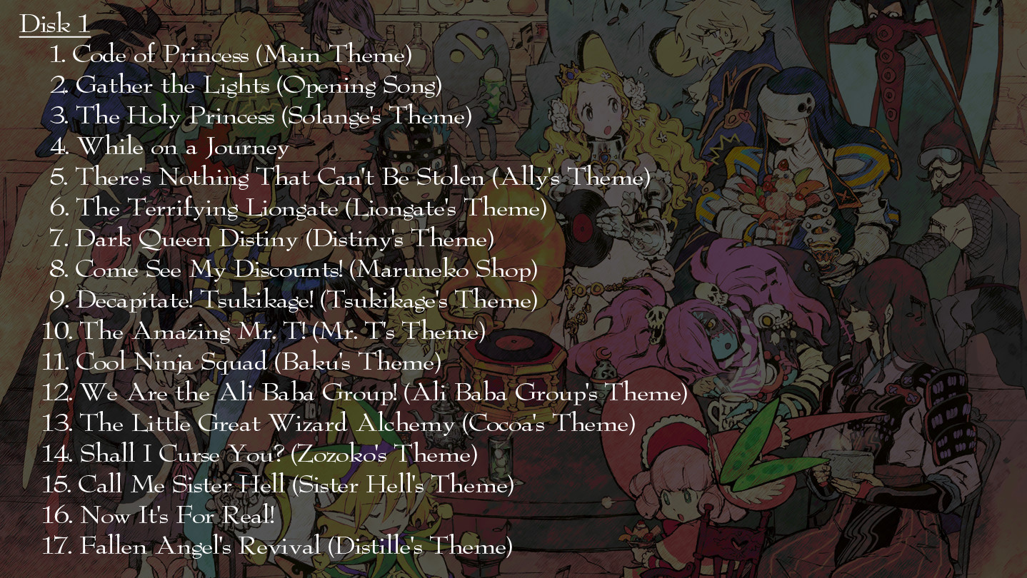 CODE OF PRINCESS - Original Soundtrack screenshot