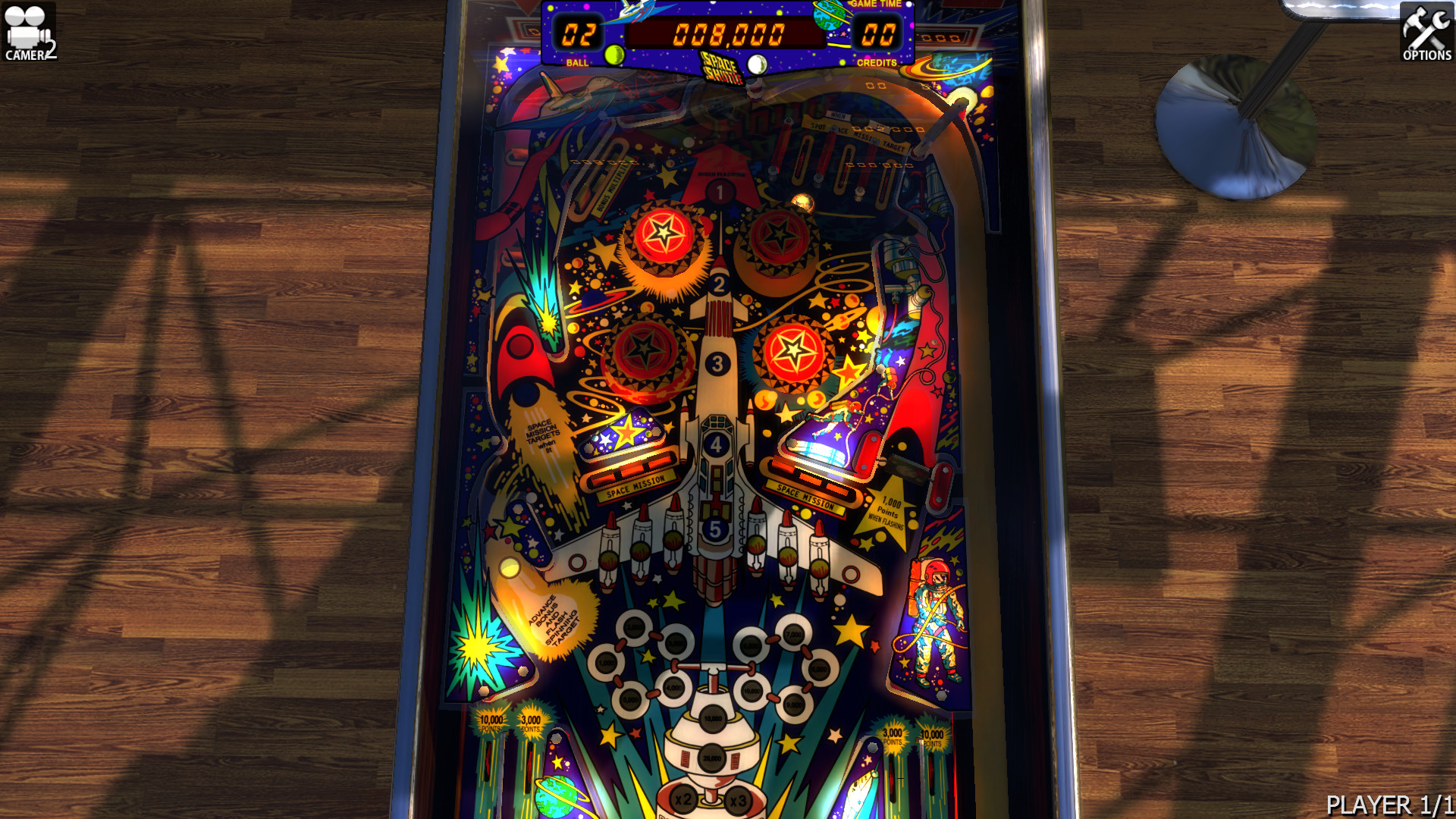 Zaccaria Pinball - Space Shuttle Table screenshot