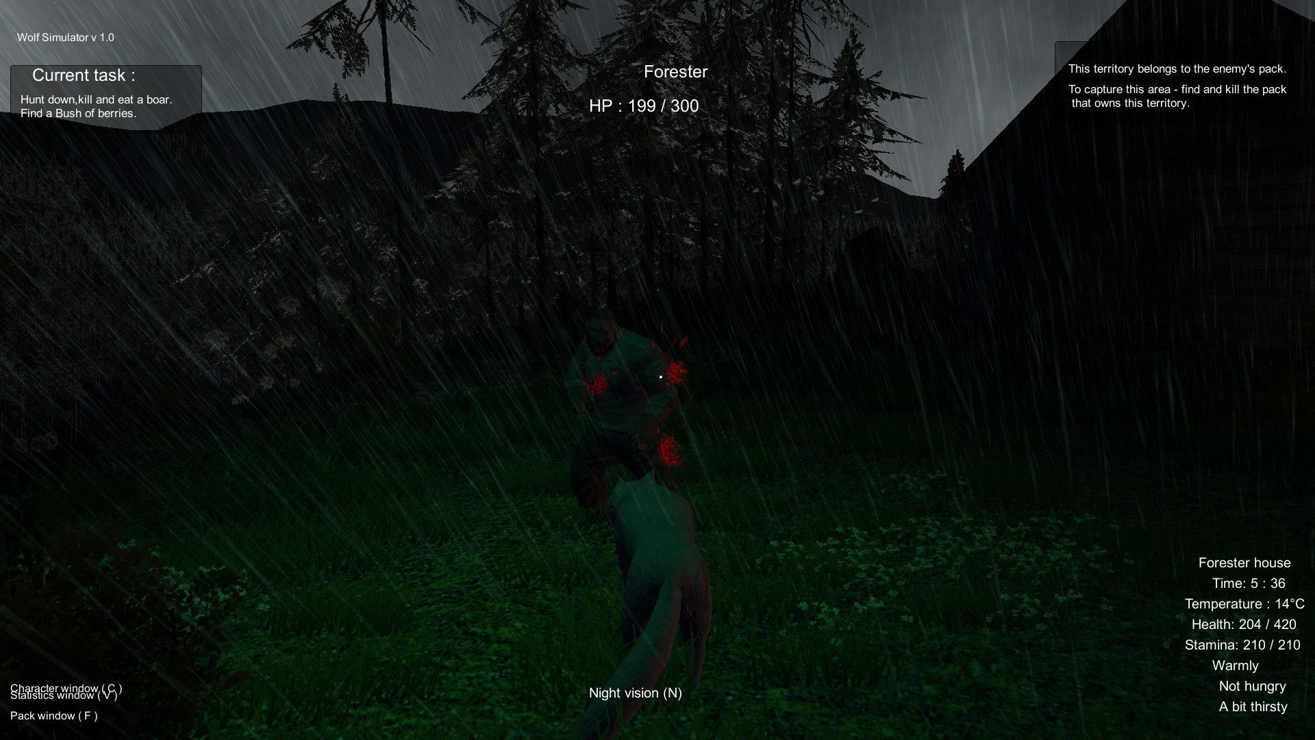 Wolf Simulator screenshot