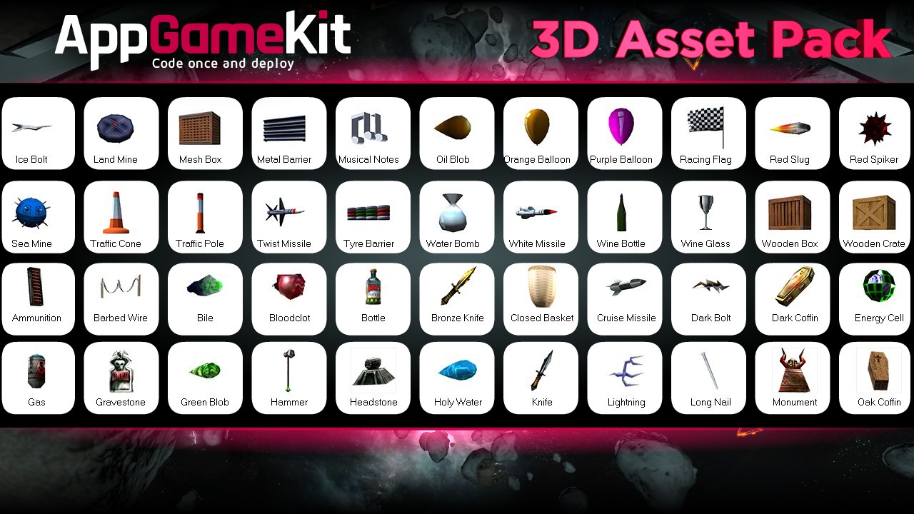 AppGameKit Classic - 3D Asset Pack screenshot