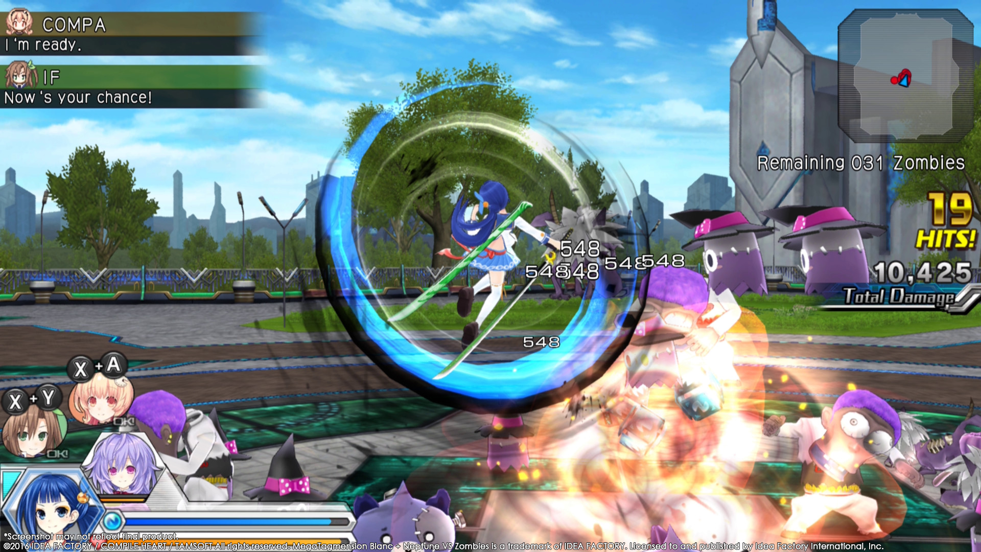 MegaTagmension Blanc + Neptune VS Zombies (Neptunia) screenshot