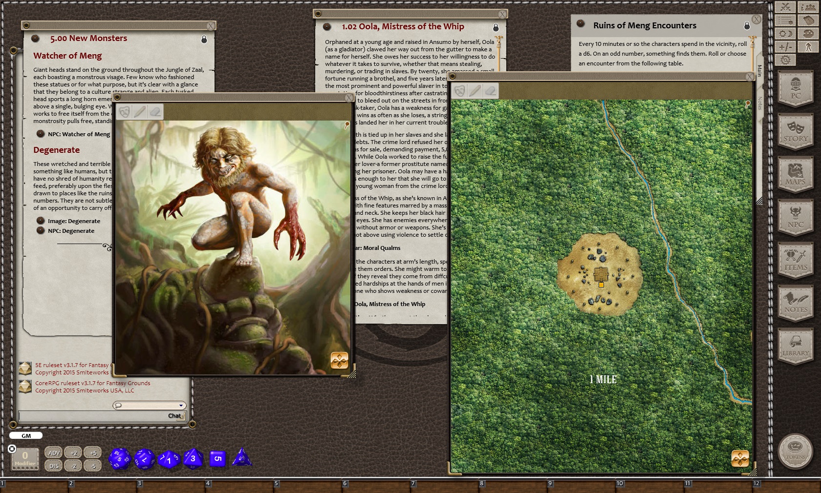 Fantasy Grounds - Primeval Thule: Watchers of Meng (5E) screenshot