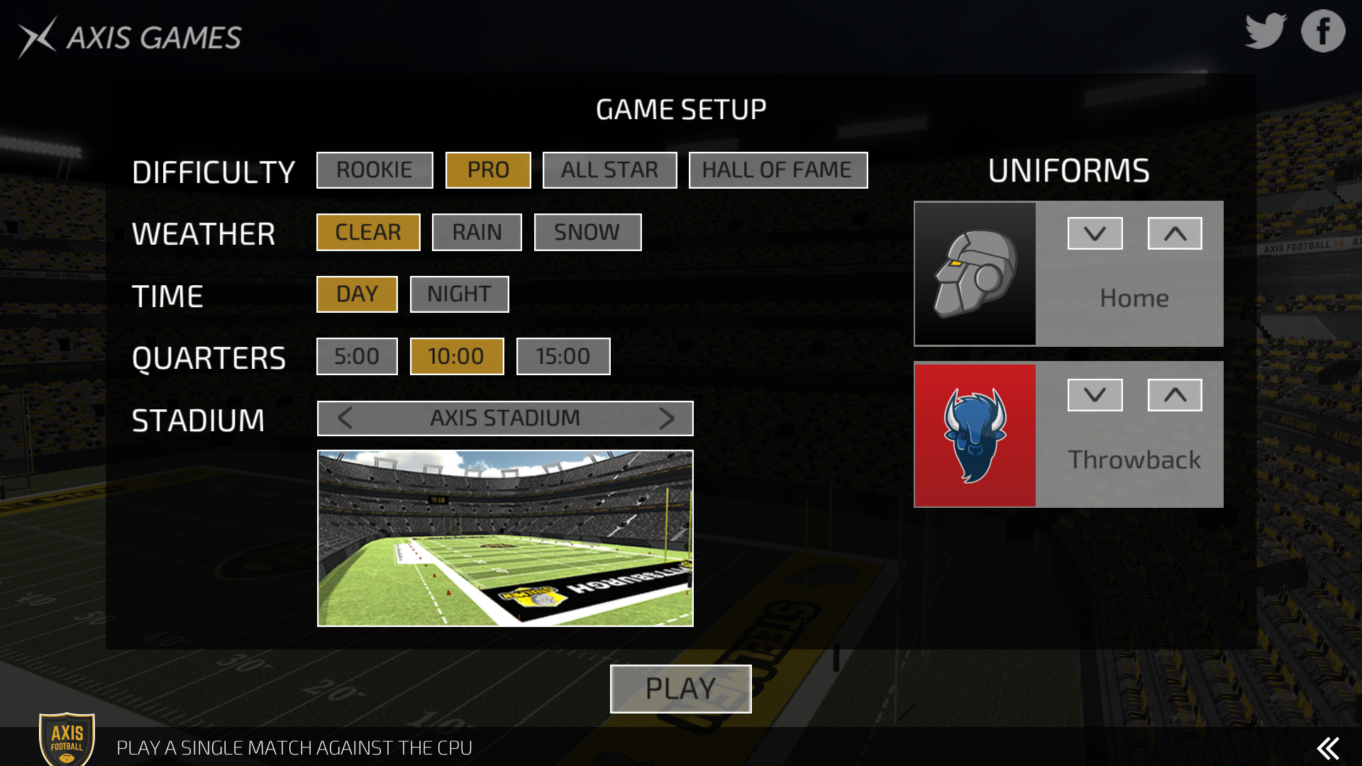 Axis Football 2016 screenshot