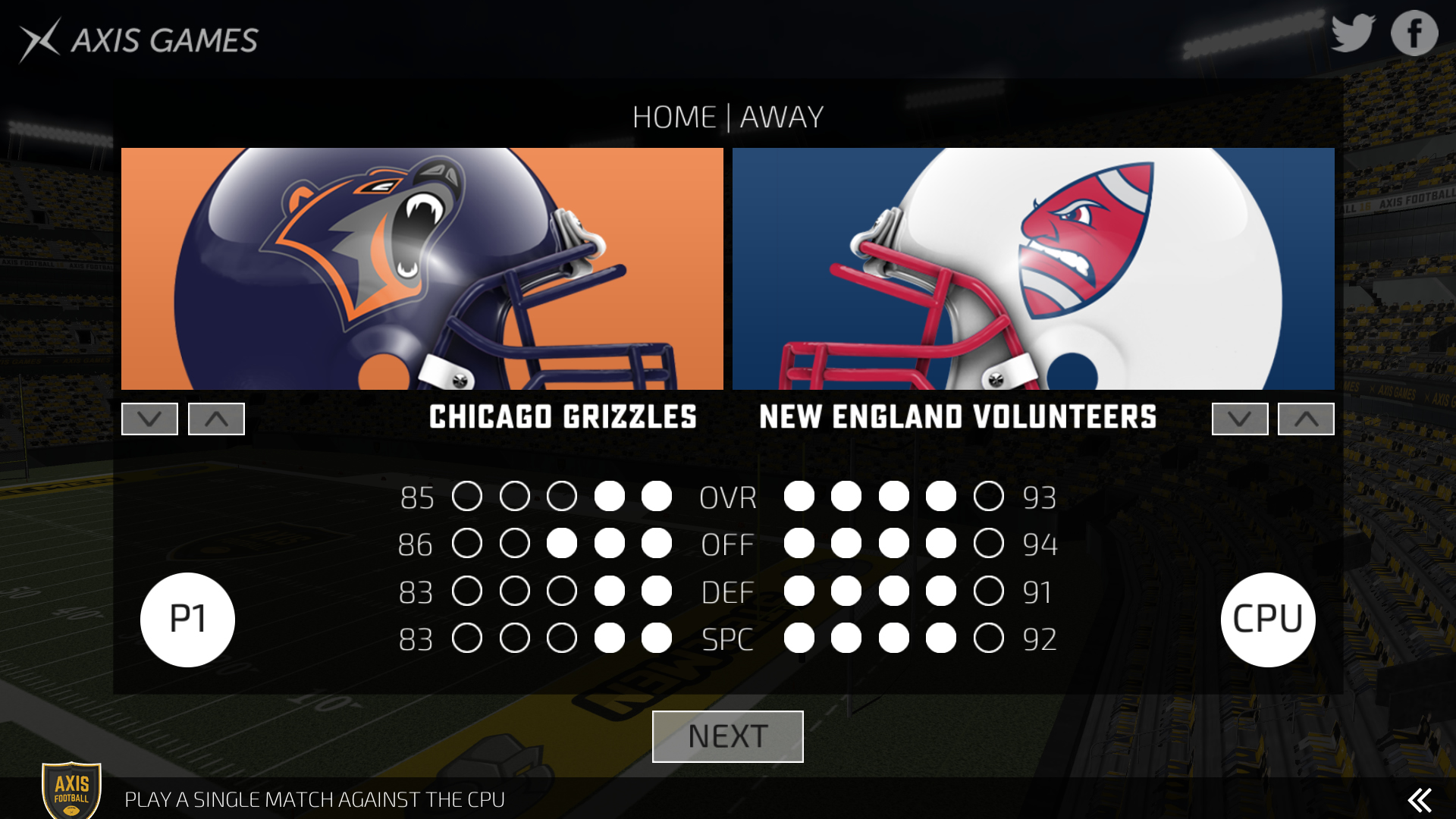 Axis Football 2016 screenshot