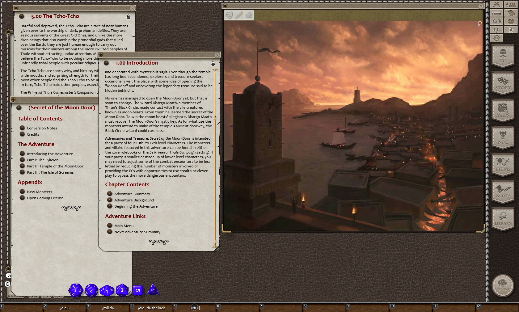 Fantasy Grounds - Primeval Thule: Secret of the Moon-Door (5E) screenshot