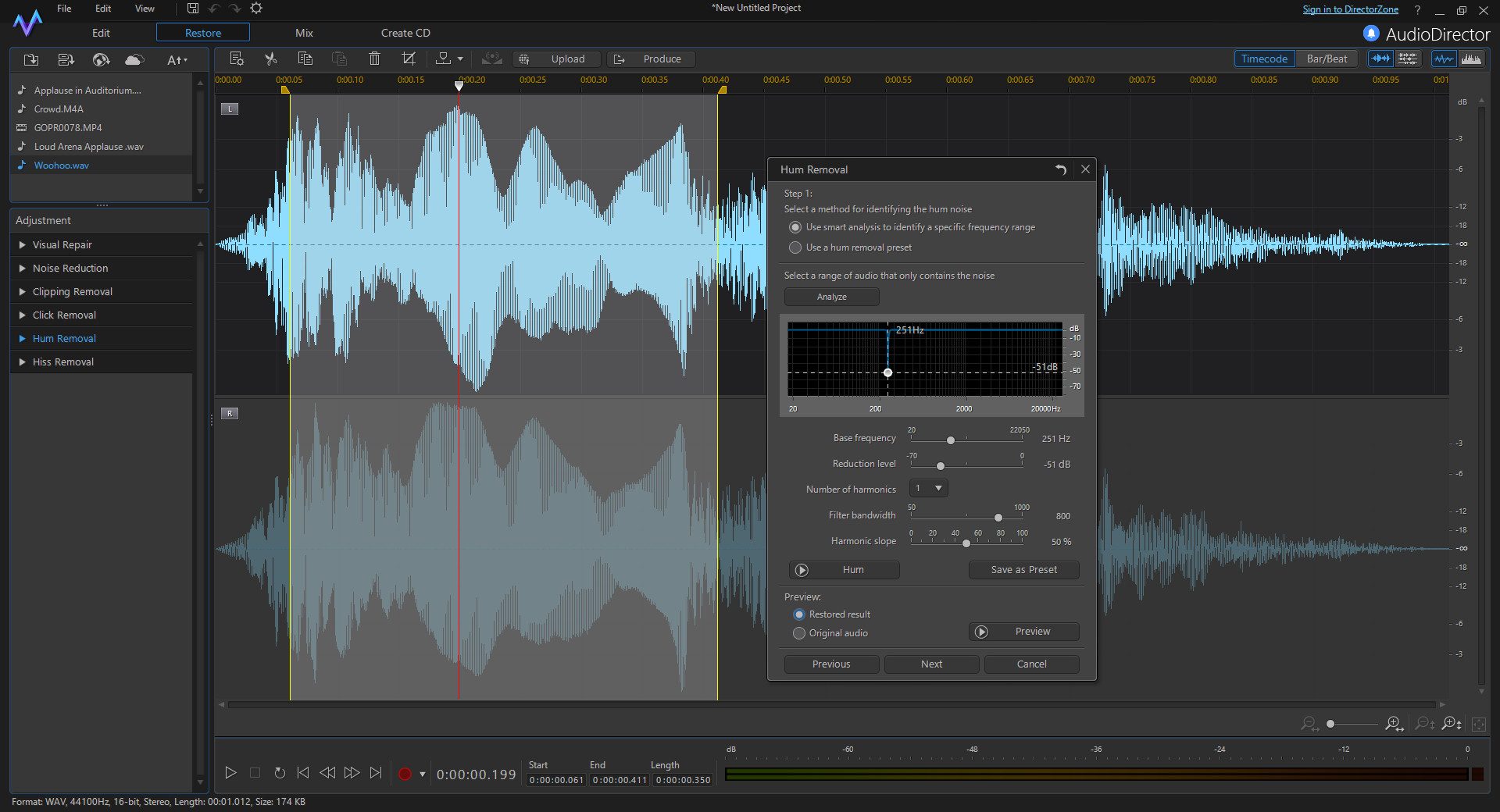 CyberLink AudioDirector 7 Ultra screenshot