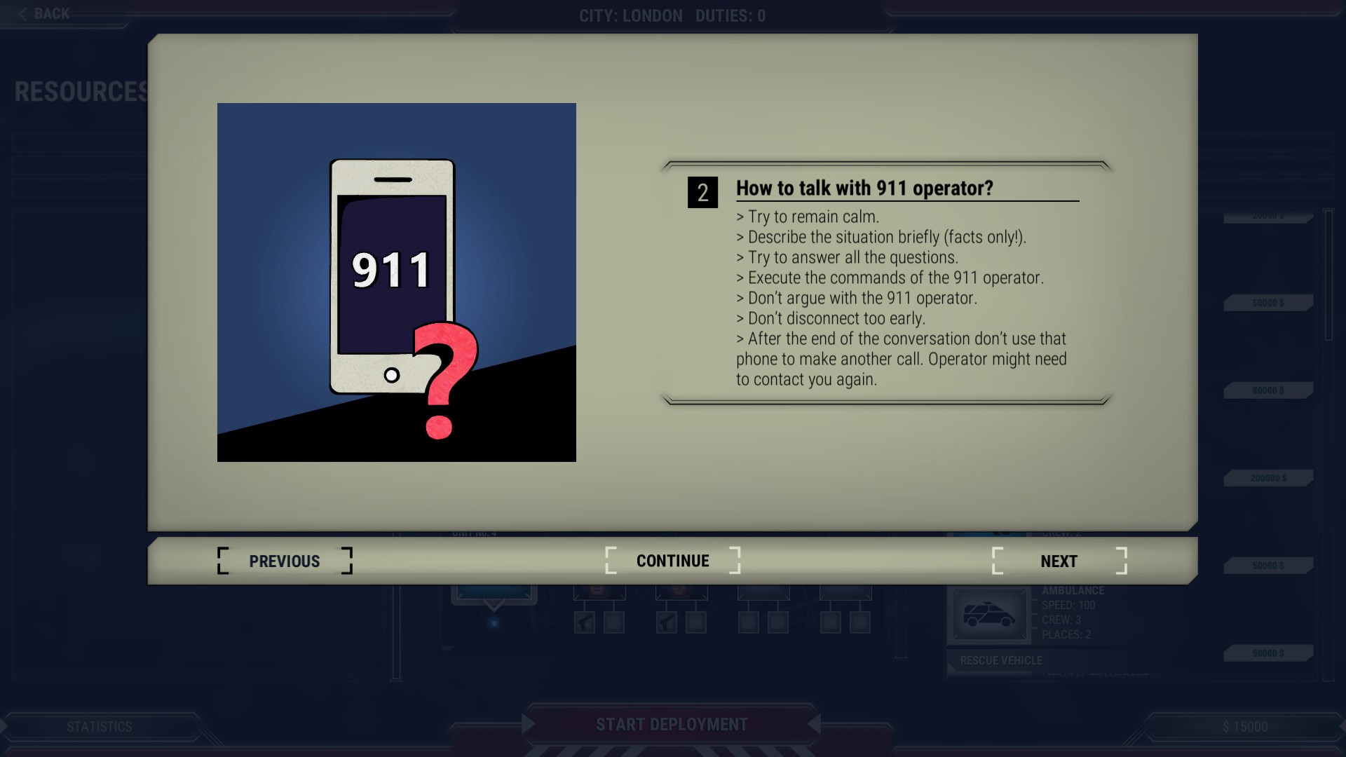 911 Operator screenshot