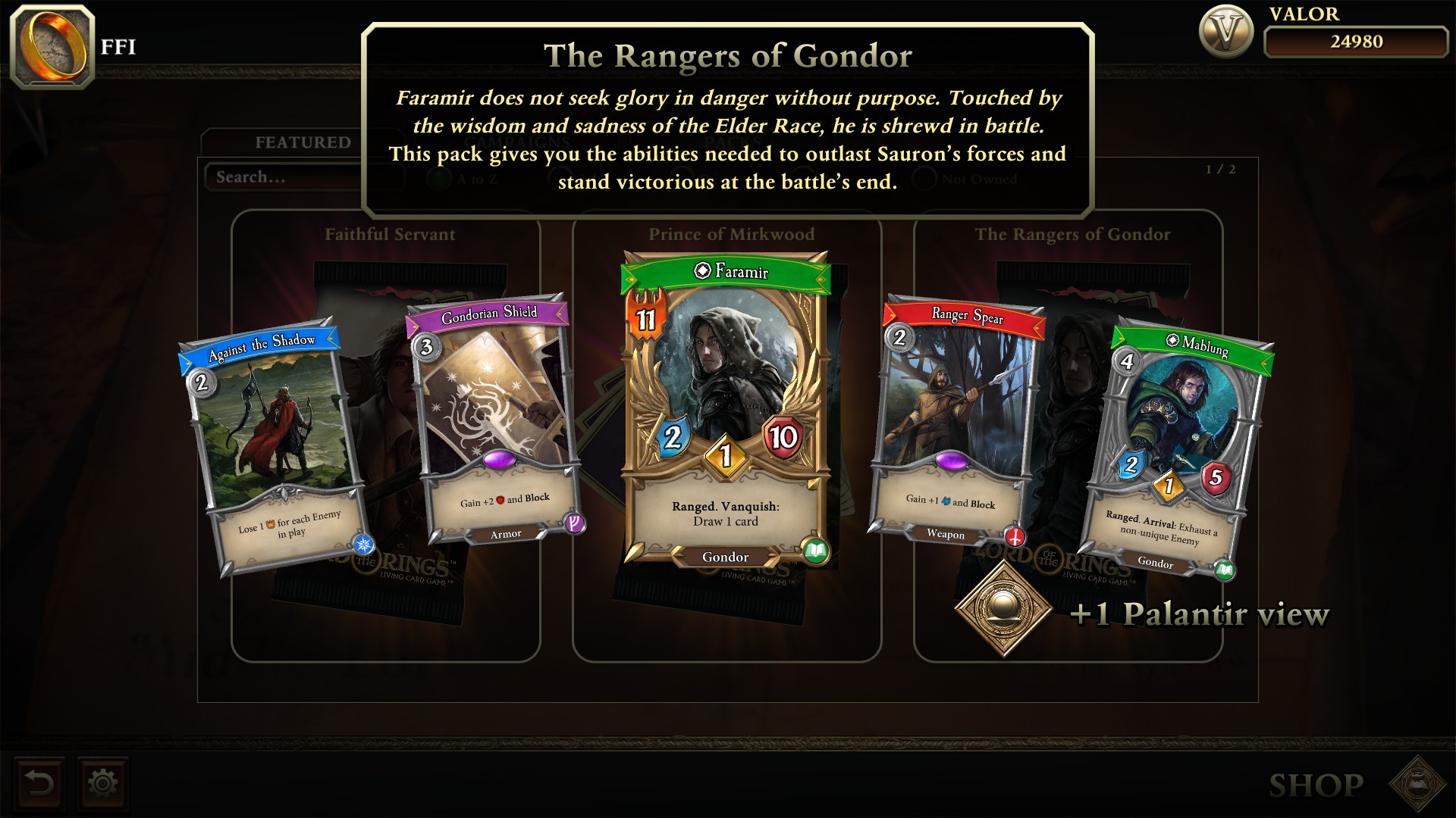 The Lord of the Rings: Living Card Game screenshot
