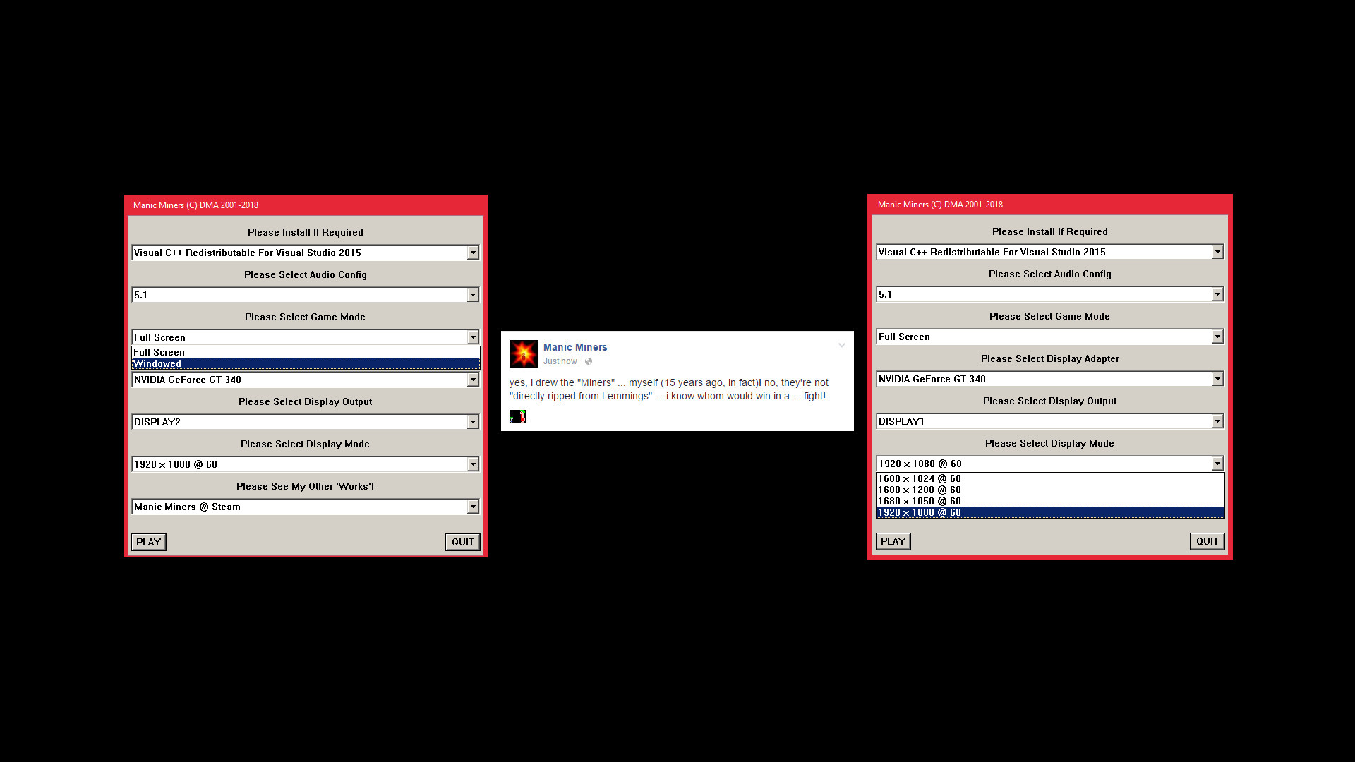 MANIC MINERS screenshot