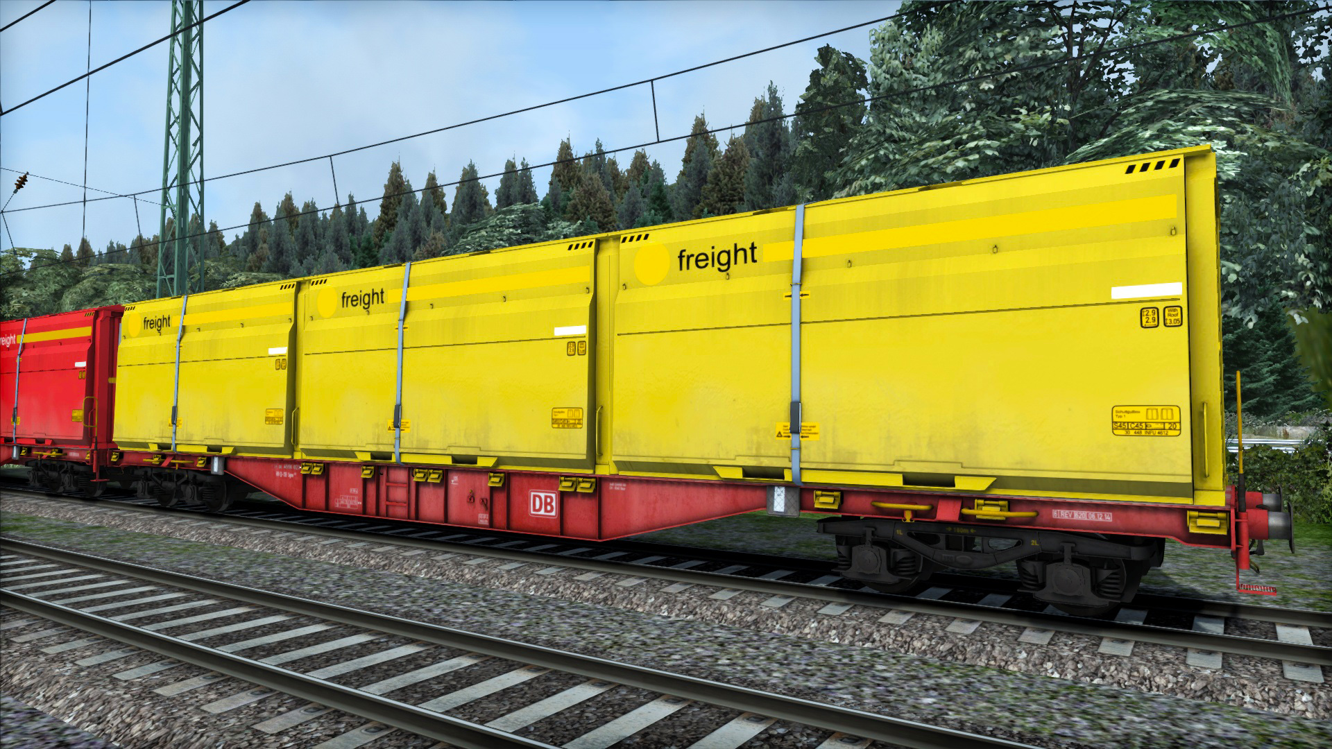 TS Marketplace: DB Sgns Container Wagon Pack screenshot