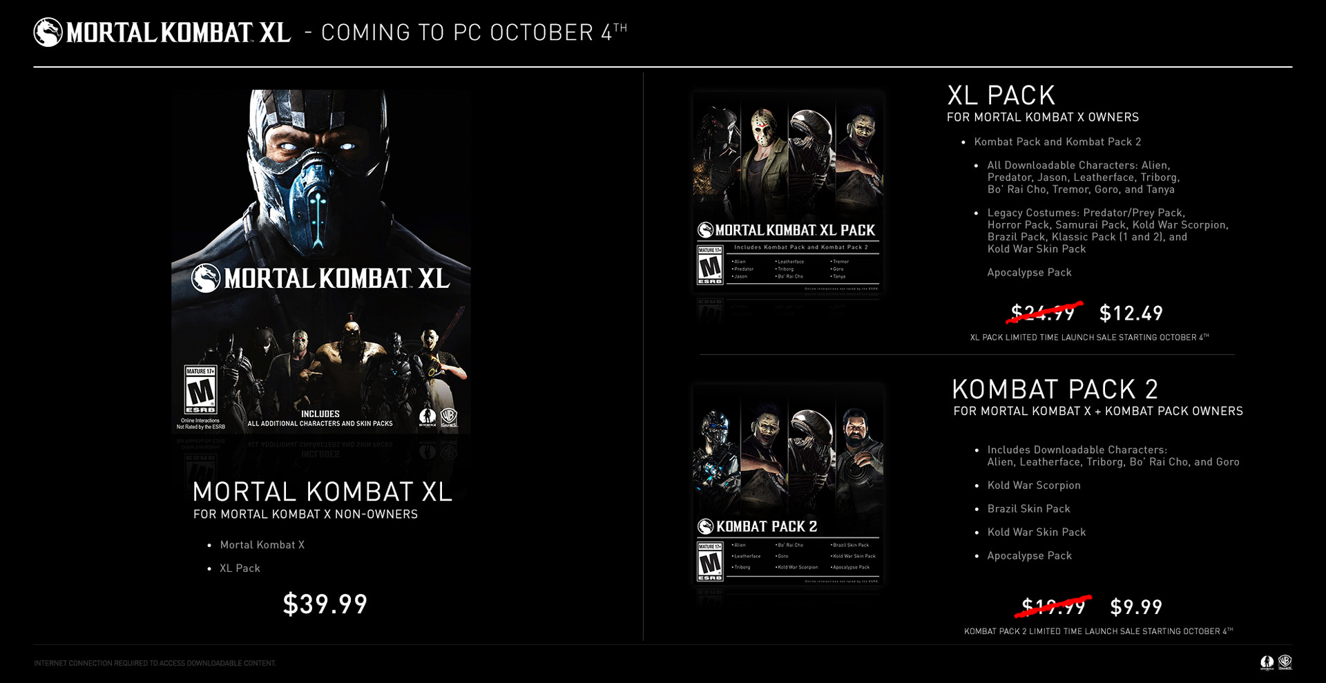 Mortal Kombat XL for PC Release Date Revealed