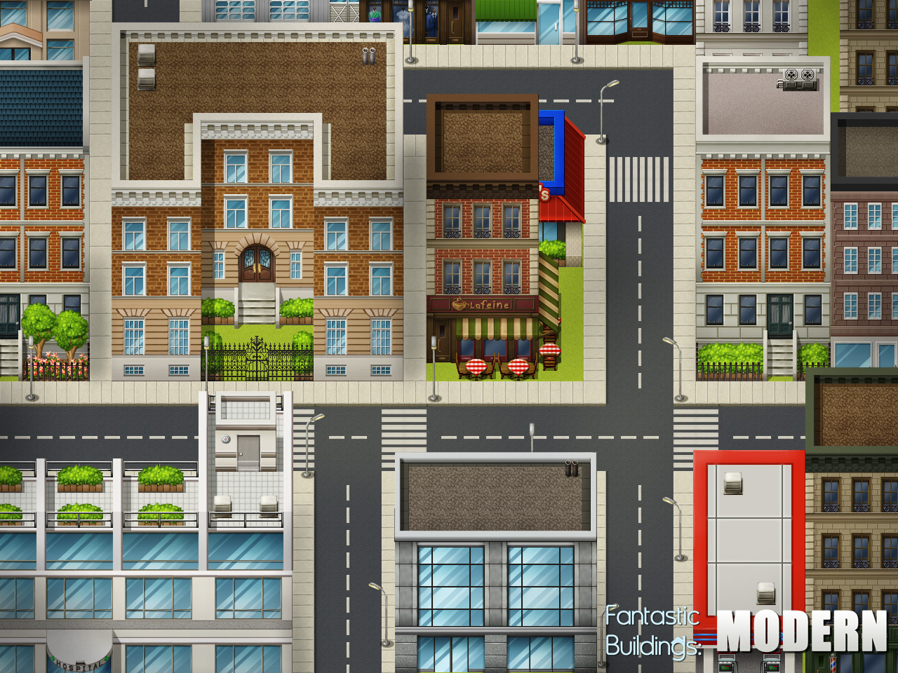 RPG Maker VX Ace - Fantastic Buildings: Modern screenshot