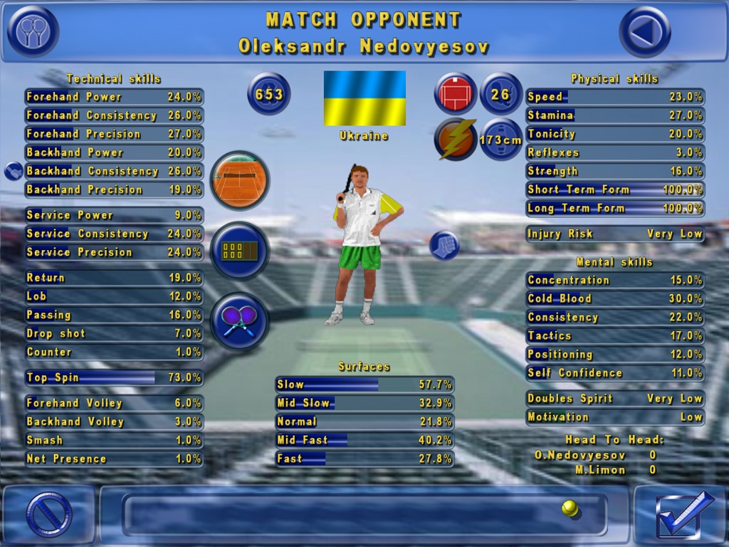 Tennis Elbow Manager screenshot