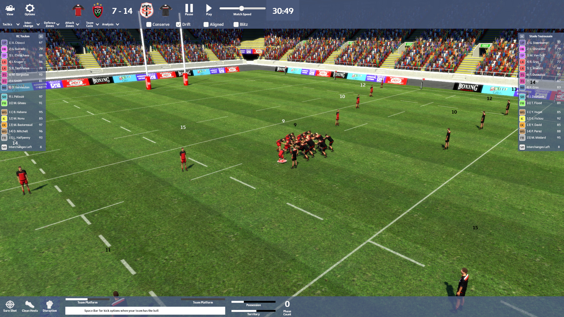 Rugby Union Team Manager 2017 screenshot