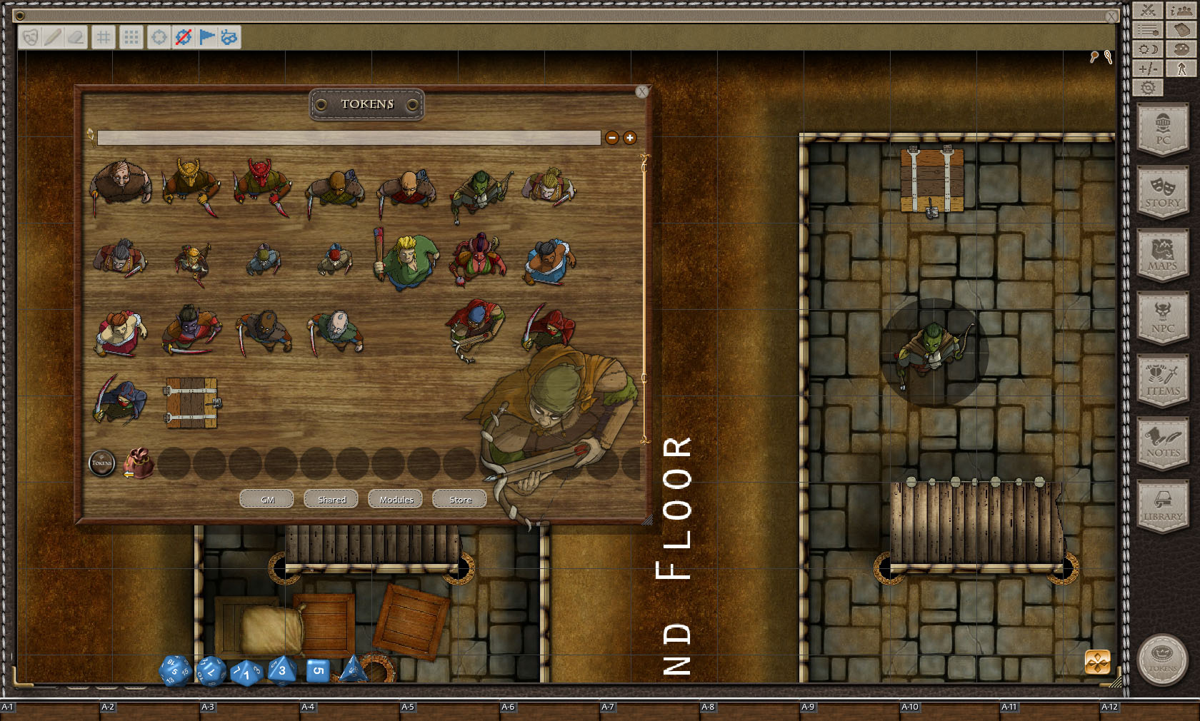 Fantasy Grounds - Adventure Pack: Thieves Guild (Map and Token Pack) screenshot