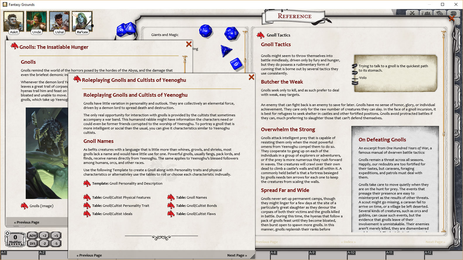 Fantasy Grounds - D&D Volo's Guide to Monsters screenshot