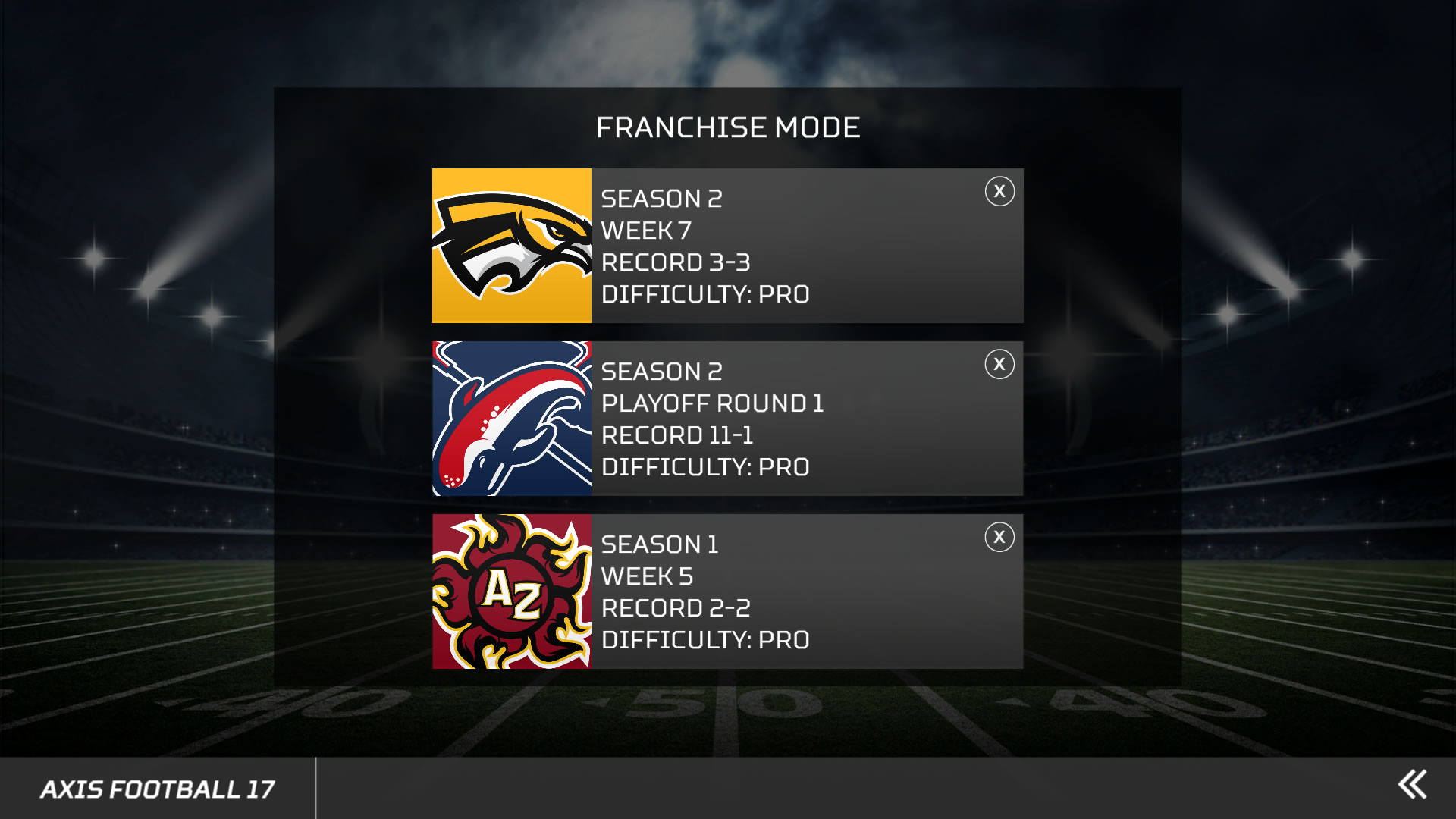 Axis Football 2017 screenshot