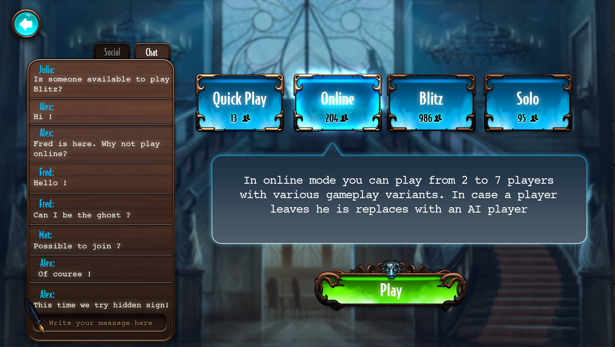 Mysterium: A Psychic Clue Game screenshot
