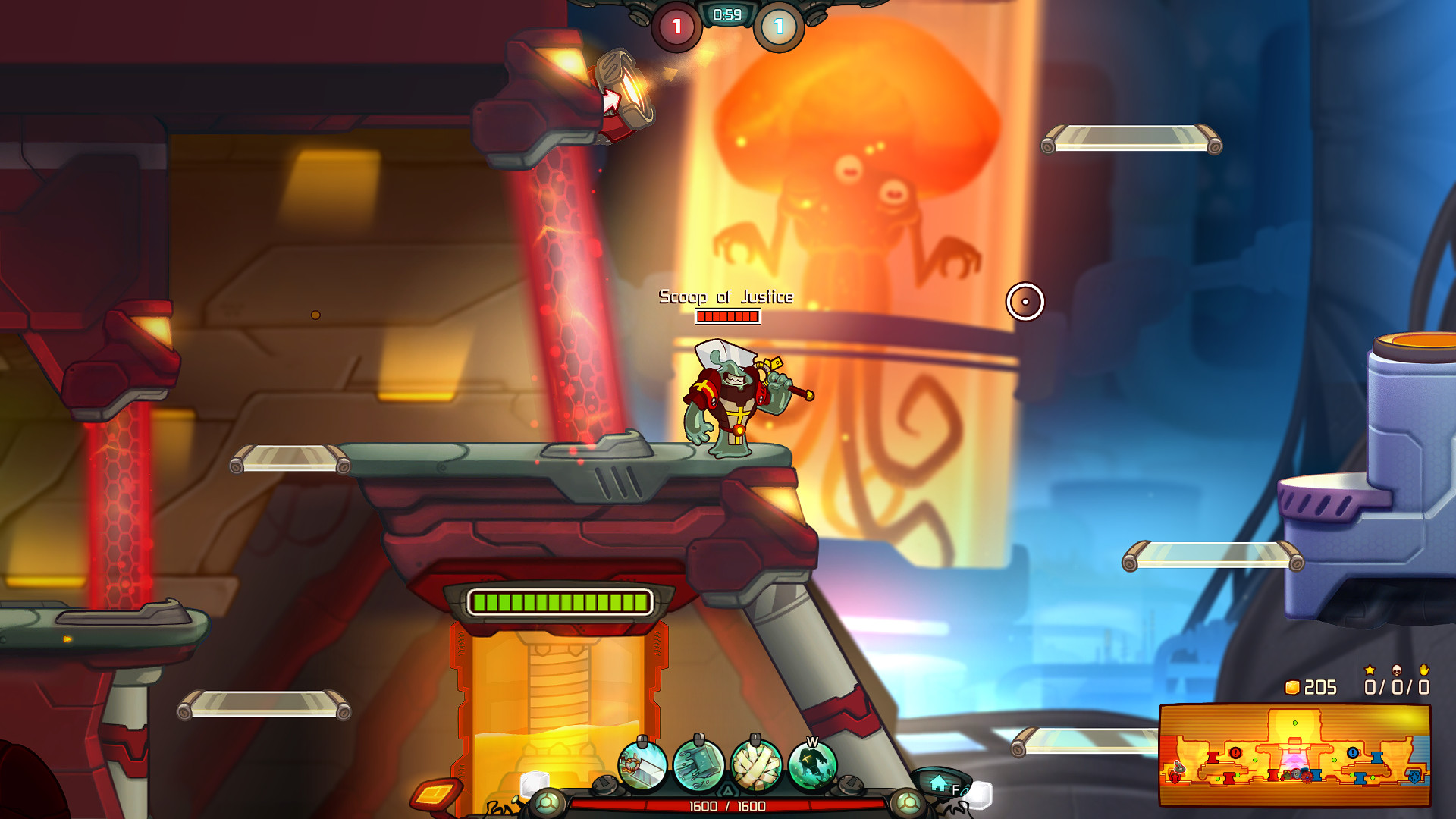 Scoop of Justice - Awesomenauts Character screenshot