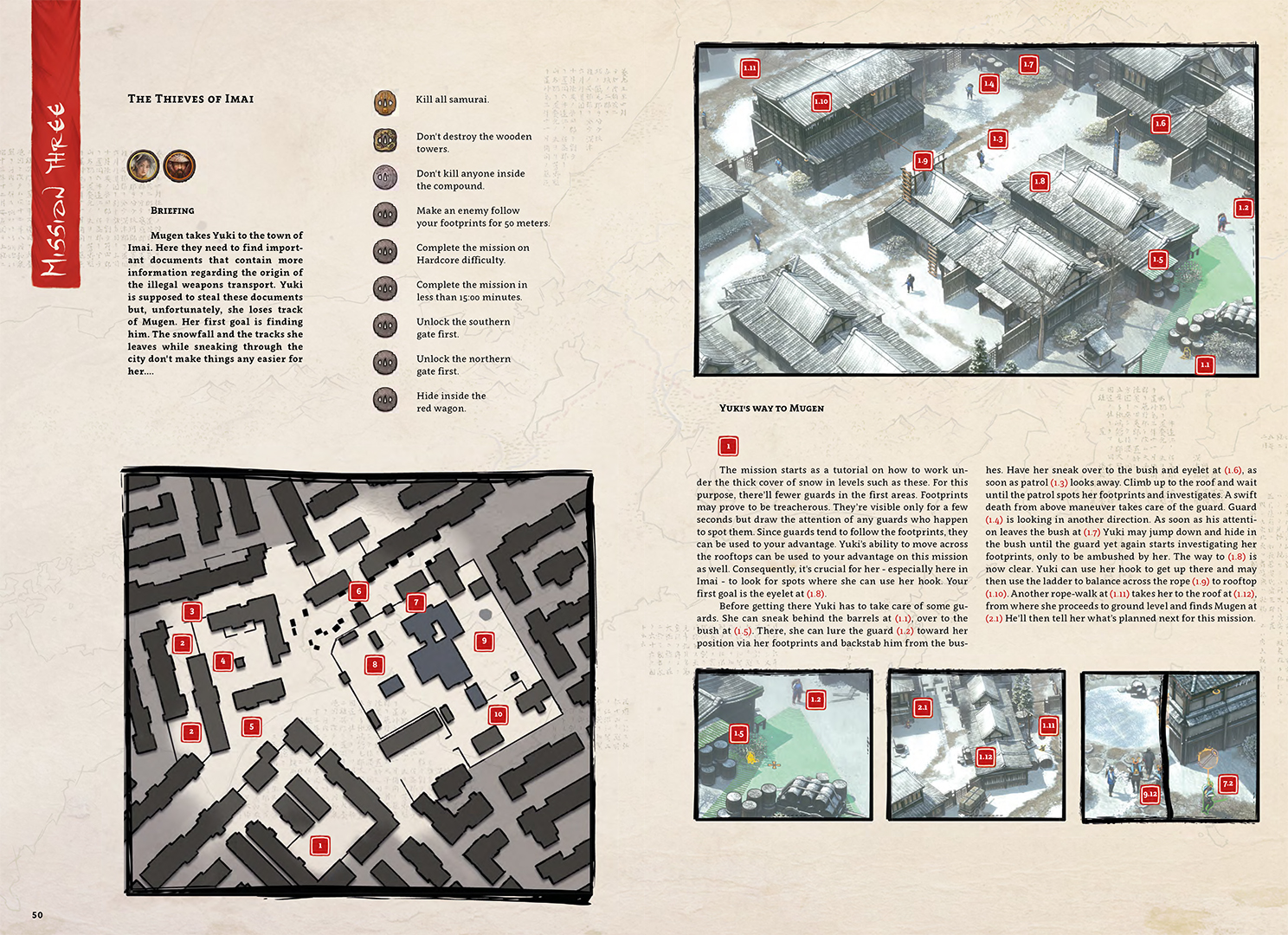 Shadow Tactics: Blades of the Shogun - Artbook & Strategy Guide screenshot