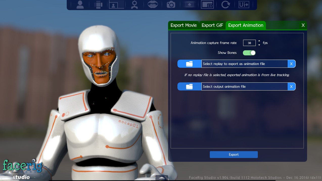 Facerig Studio for Individual Creators screenshot