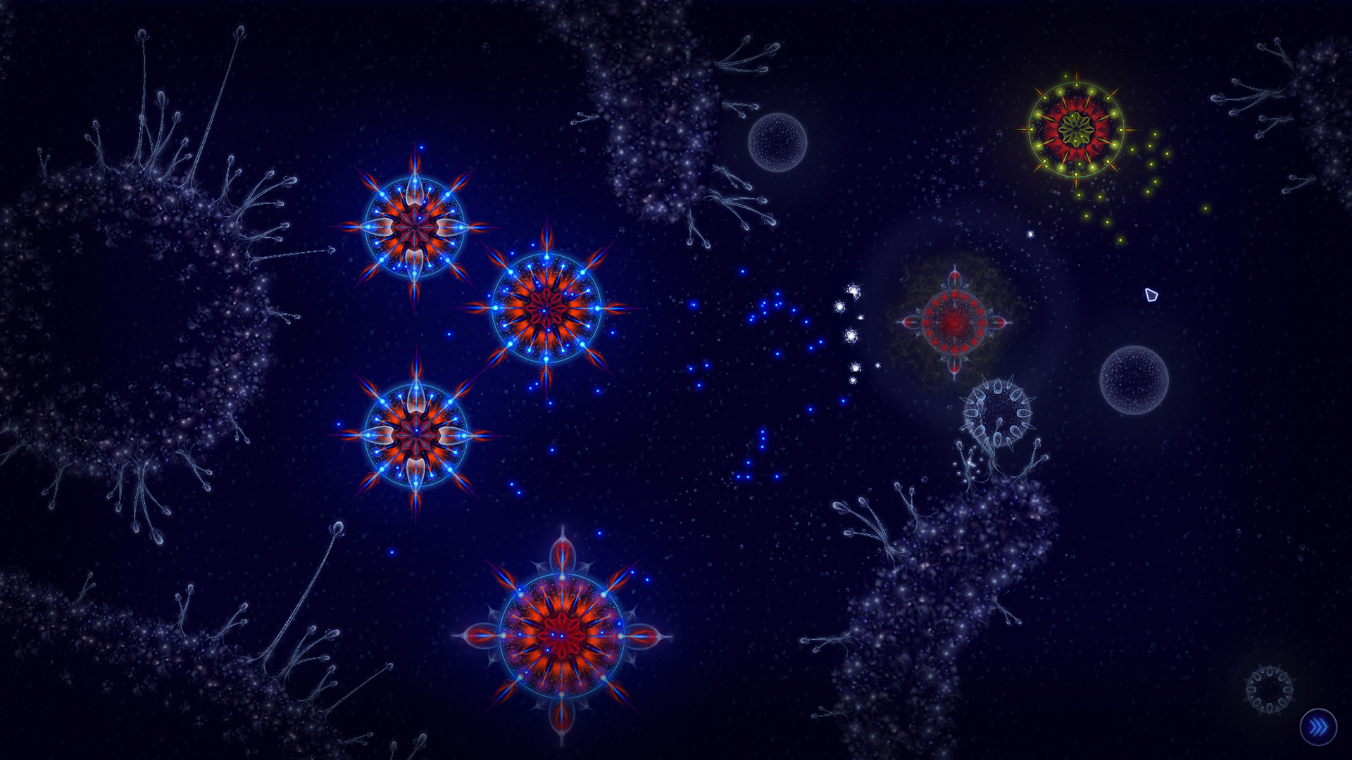Microcosmum: survival of cells - Campaign "Mutations" screenshot