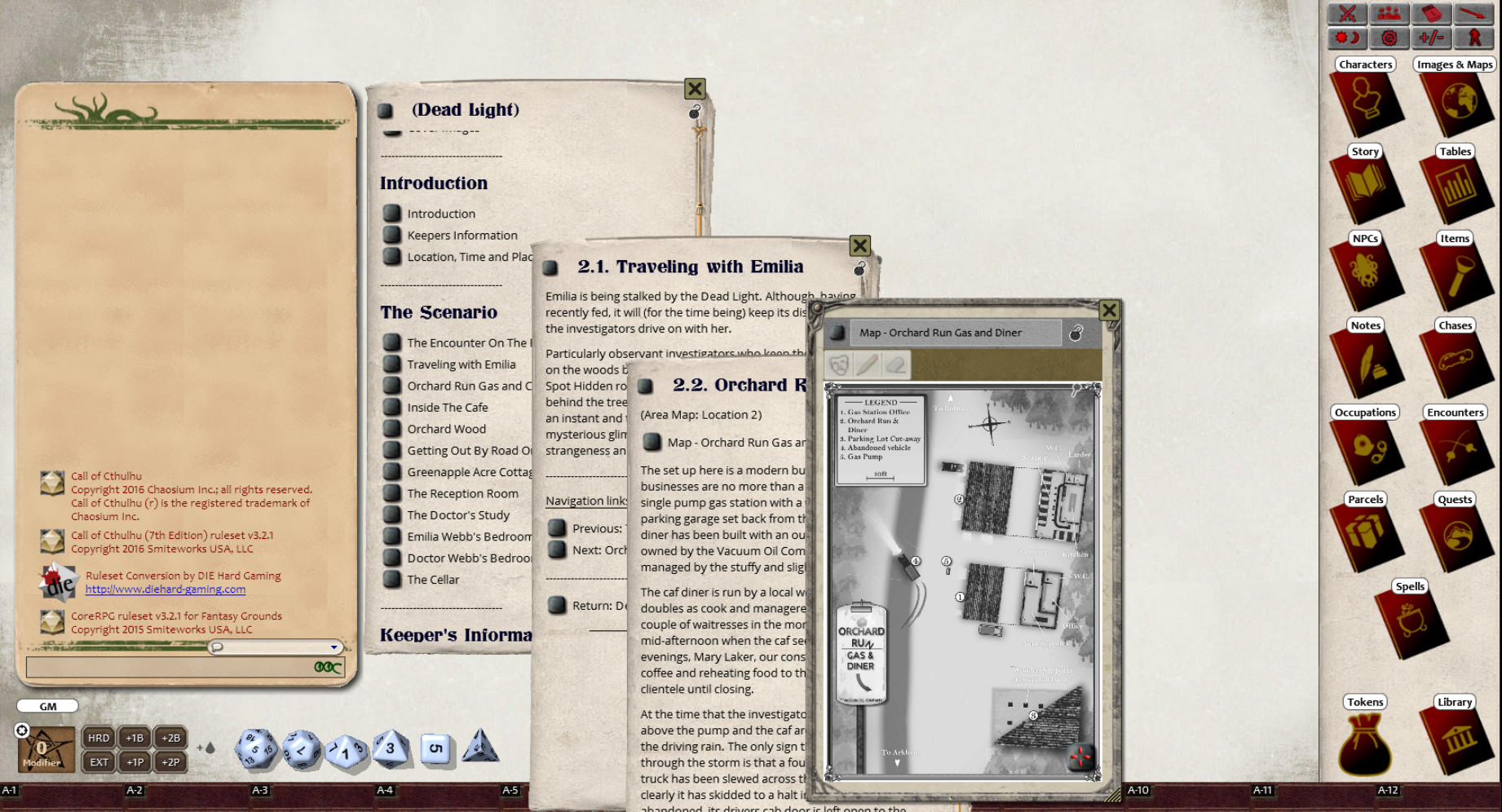 Fantasy Grounds - Dead Light (CoC7E) screenshot