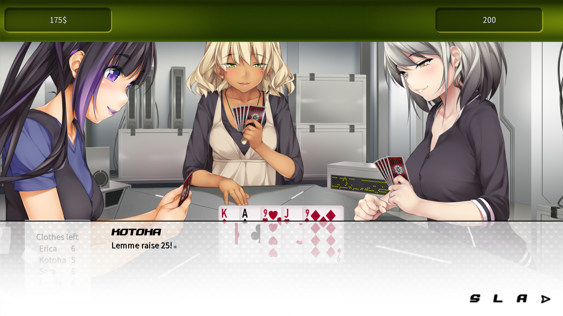 Strip poker anime game