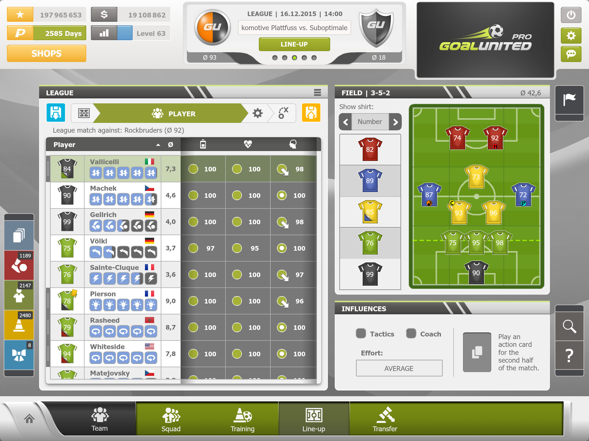 goalunited PRO – football manager for experts screenshot