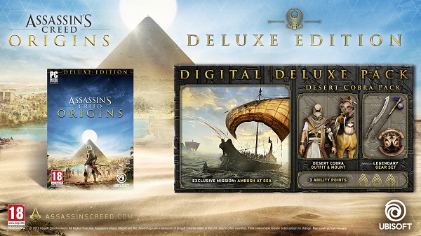 Assassin's Creed: Origins - The Deluxe Pack - PC - Compre na Nuuvem