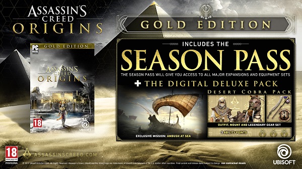 Assassin's Creed: Origins - The Deluxe Pack - PC - Compre na Nuuvem