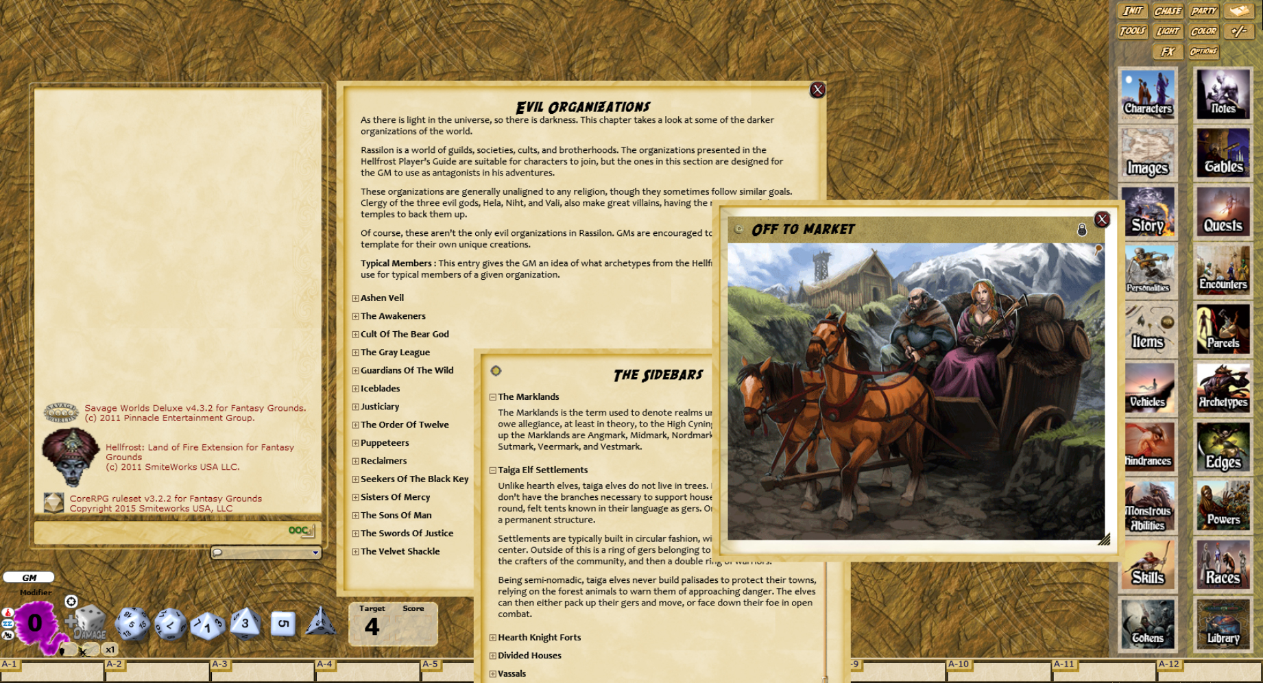 Fantasy Grounds - Hellfrost Gazetteer (Savage Worlds) screenshot