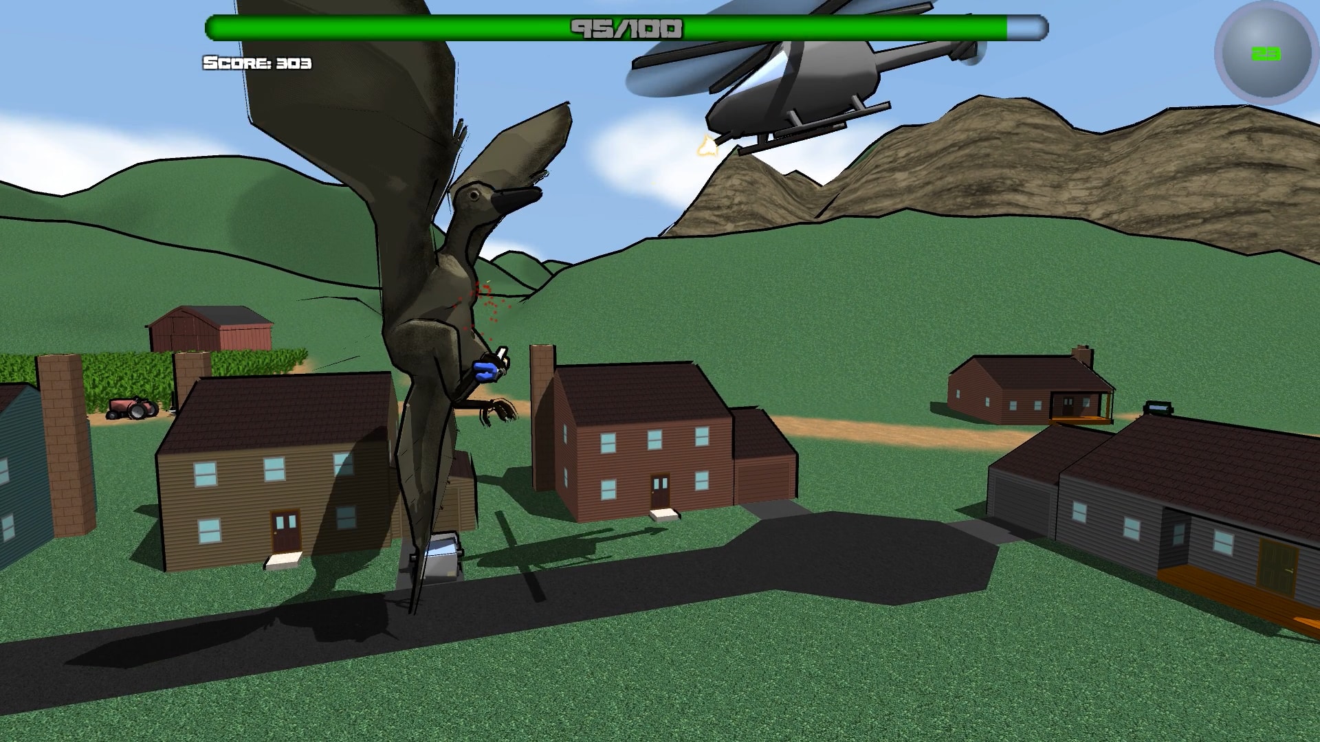 Attack of the Giant Mutant Lizard screenshot
