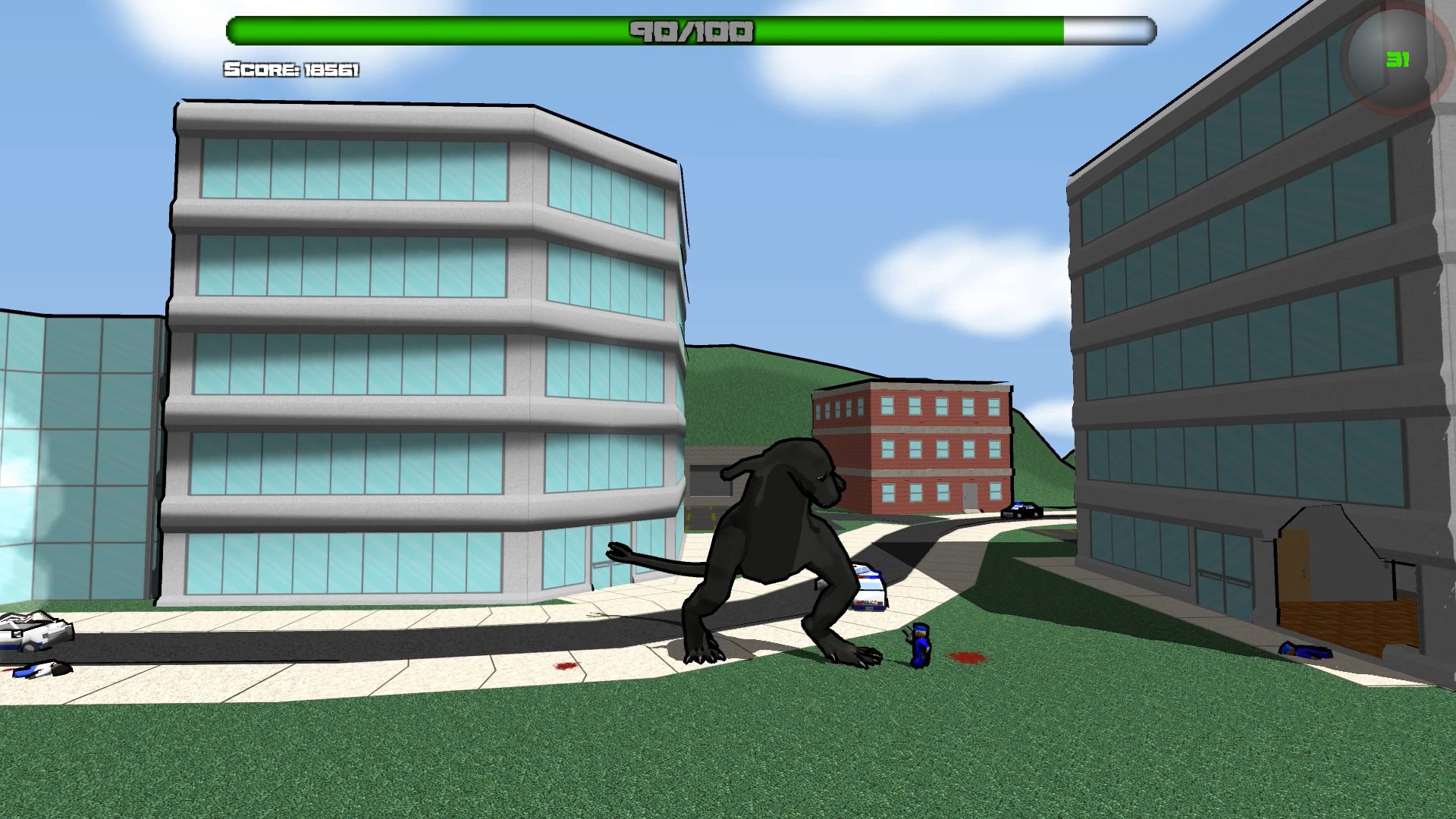 Attack of the Giant Mutant Lizard screenshot