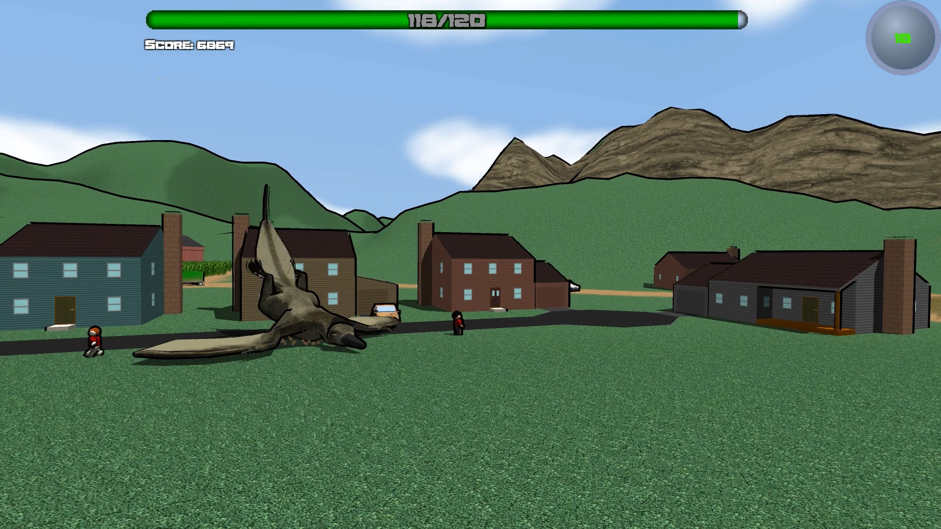 Attack of the Giant Mutant Lizard screenshot