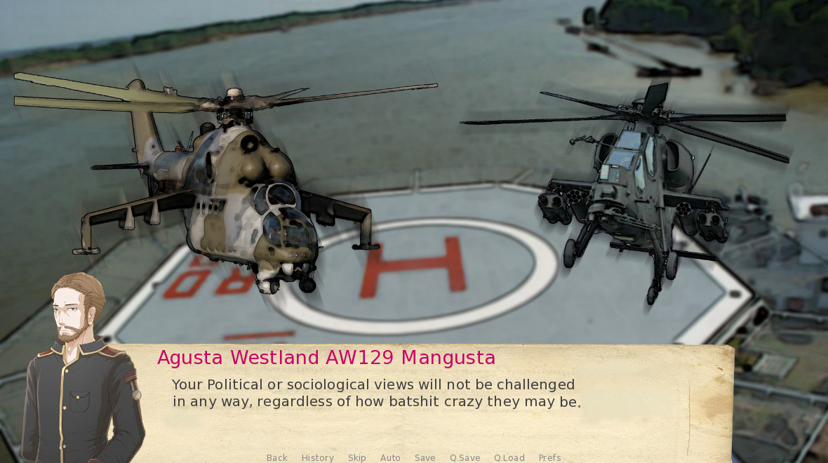 Attack Helicopter Dating Simulator screenshot