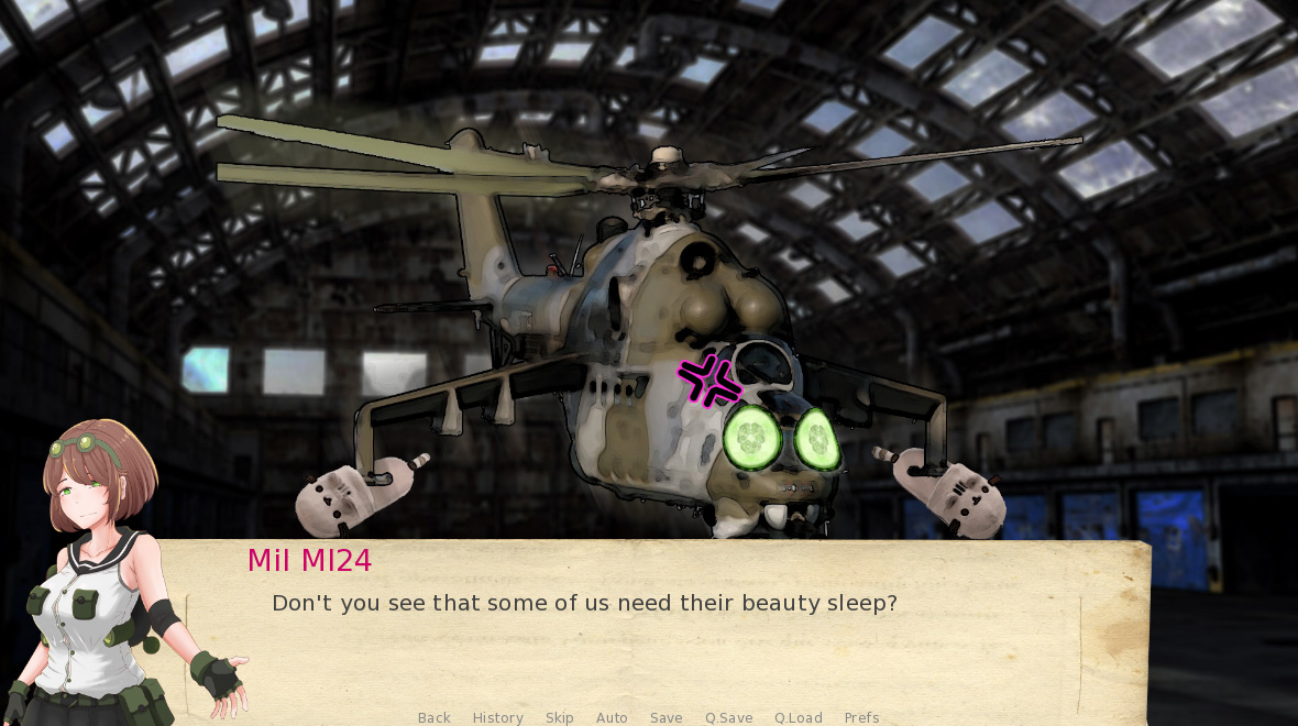 Attack Helicopter Dating Simulator screenshot