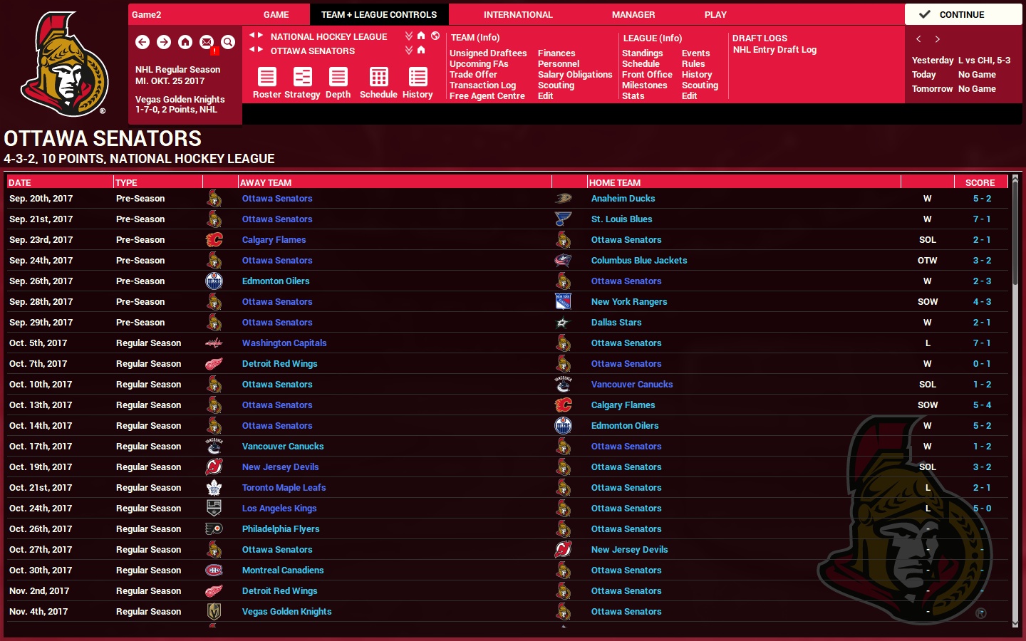 Franchise Hockey Manager 4 screenshot